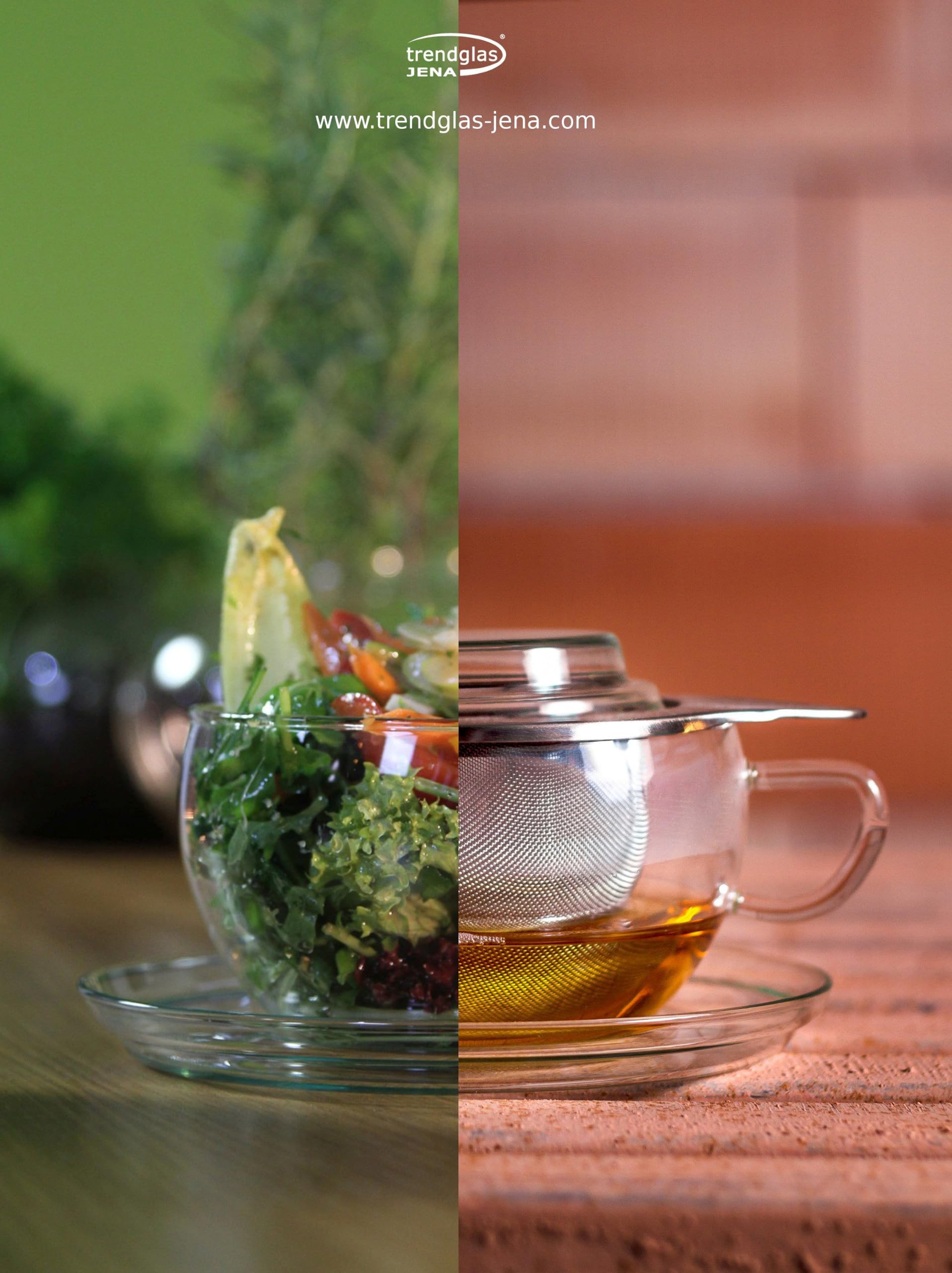 Trendglas Jena, Tazza da tè con Filtro in Acciaio