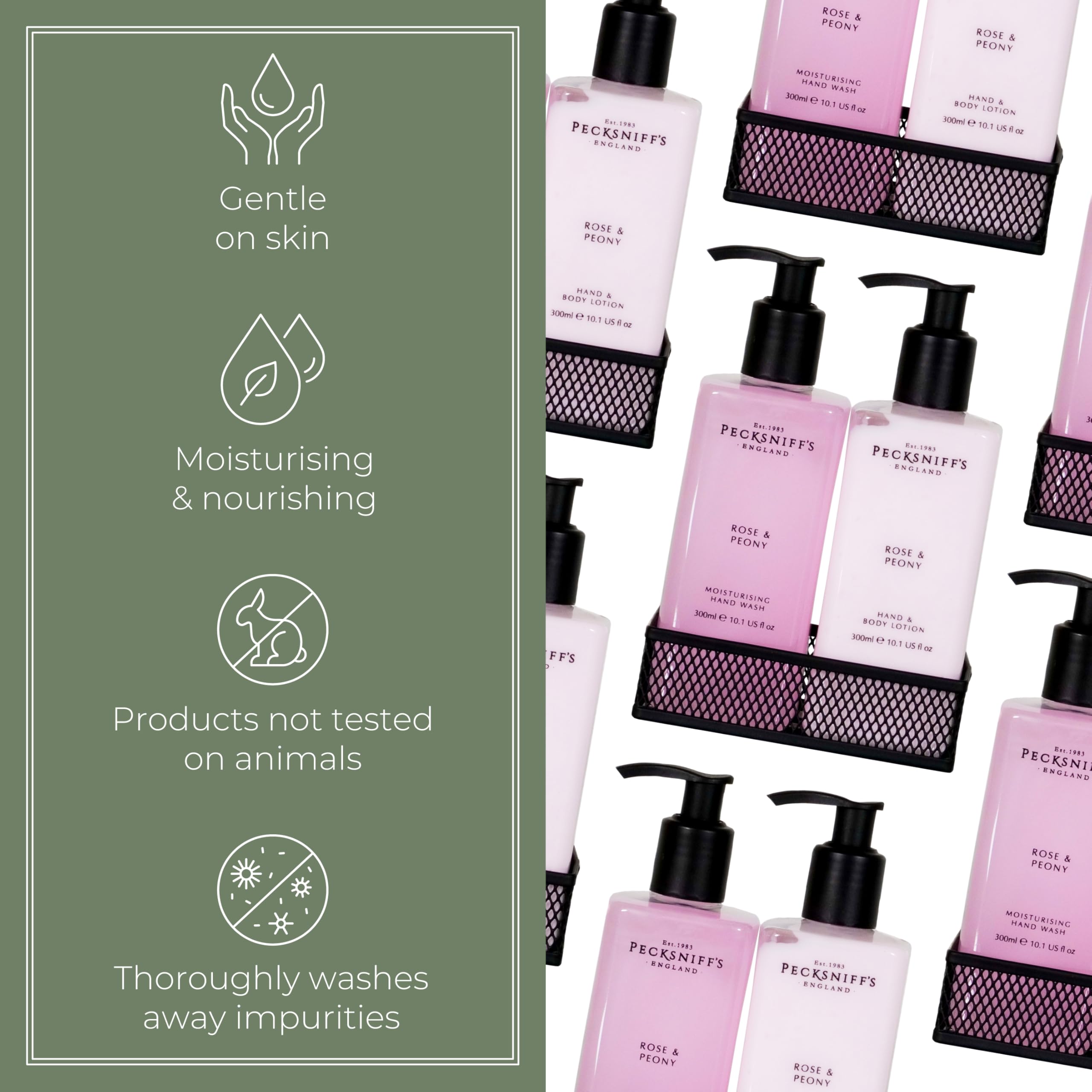 Hand Wash and Lotion Set, Scented Hand and Body Cream and Liquid Soap, Natural, Revitalising - Image 4