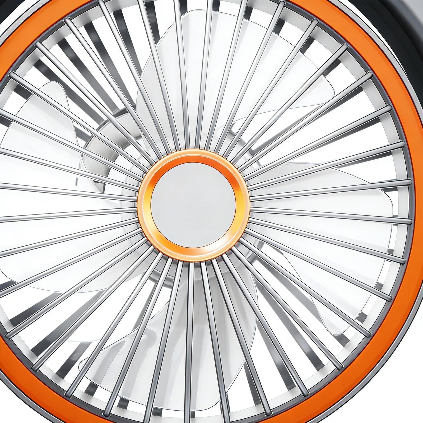Ventilatore da Scrivania per Ufficio 5 Modalità 3 Teste Rotazione a 360° | Ventilatore Da Tavolo Portatile A Tre Teste per Casa, Appartamento, Camere, Esterno, Campeggio, Pesca, Pic