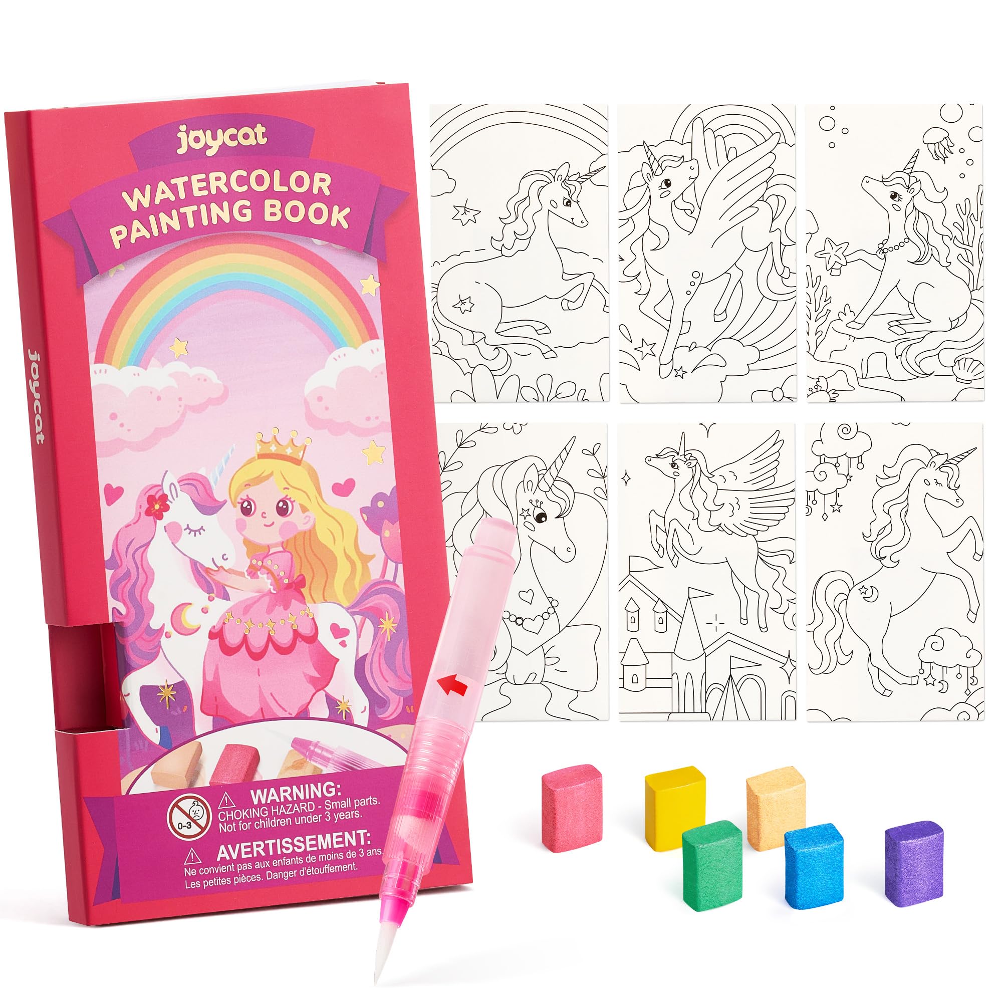 JoyCat Pocket Paint with Water Coloring Books for Kids