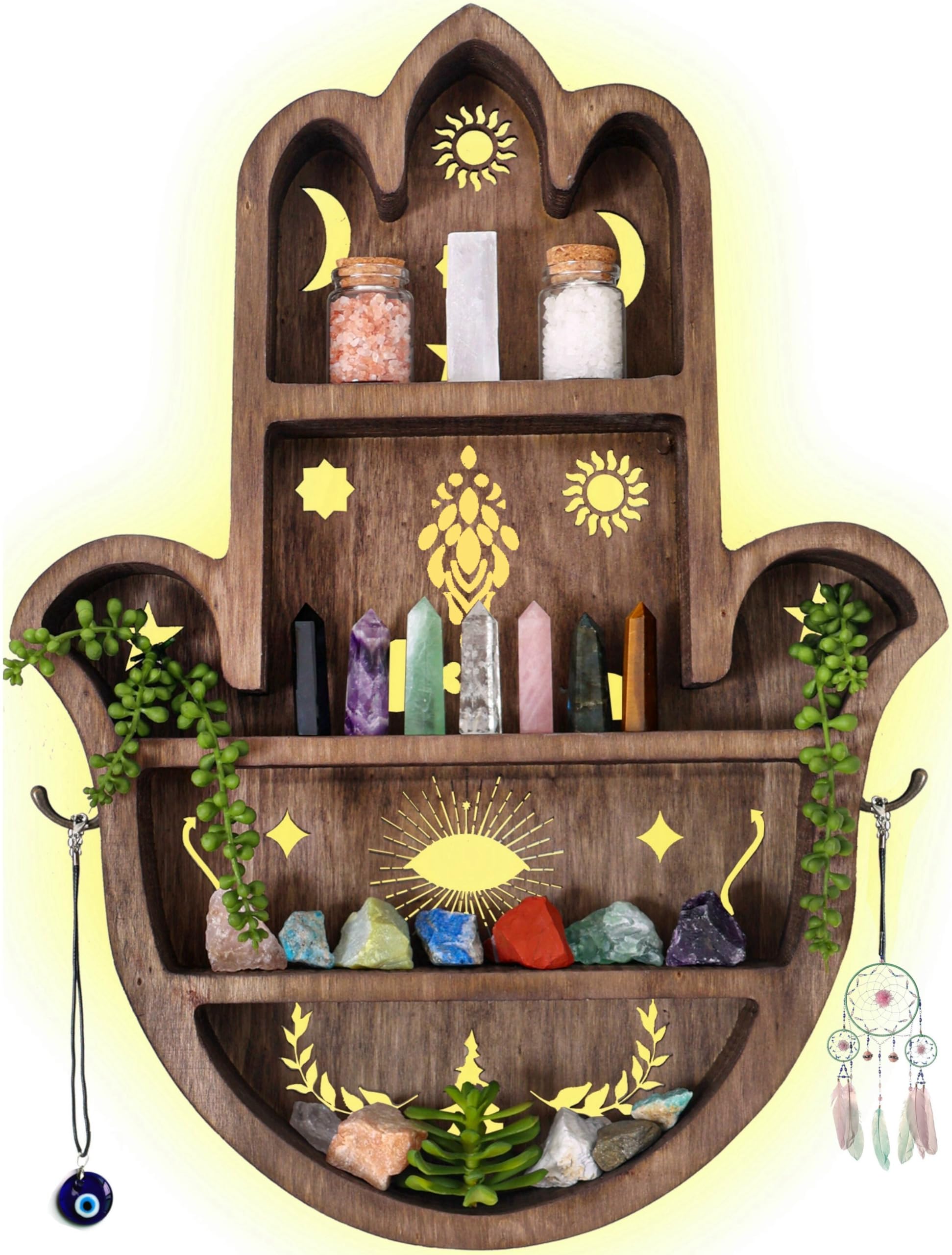 thumbnail: Lilo & Stitch Lamp - Keramisch - Met Geplette Diamanten - Goud - 30 Cm