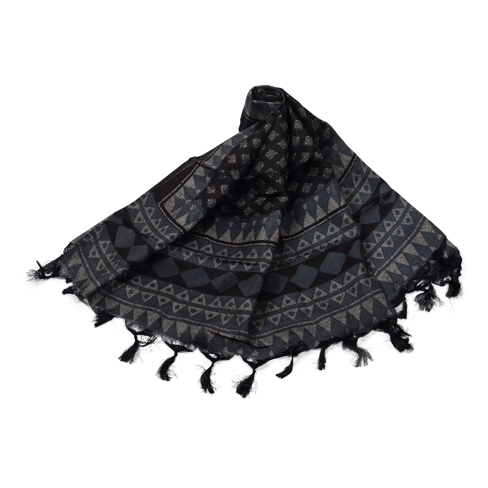 traditions bazaar Women's Polka Dots Printed Art Silk Dupatta-picture-33