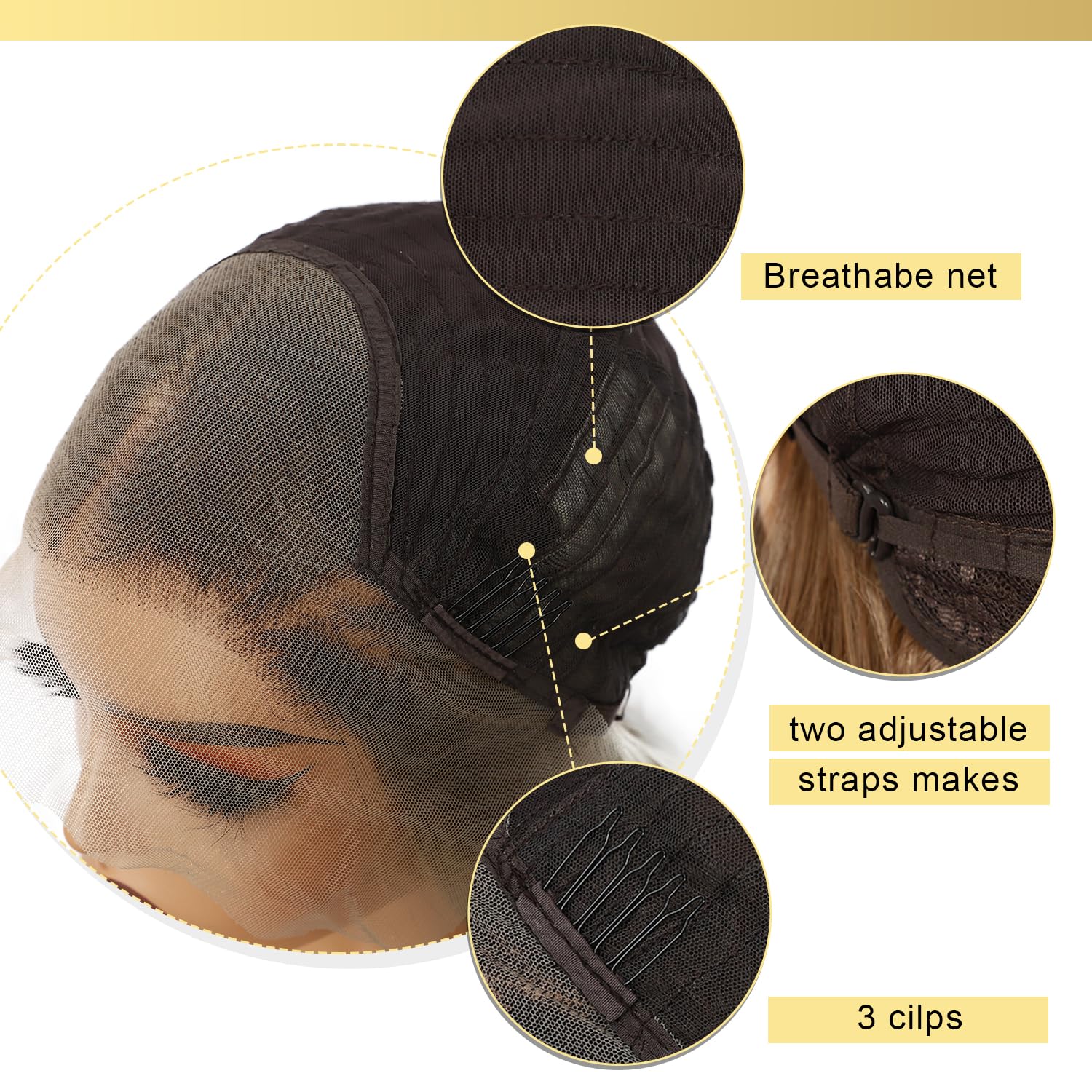 SOMIARIK 13x4 Blonde Lace Front Long Wavy Wigs - Image 4
