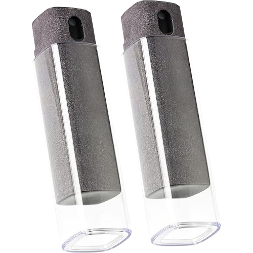 Touchscreen Screen Cleaner Kit 2 Pcs, Phone, Tablet and Car Screen Cleaner, Two in One Spray and Microfiber Cloth(2 Pack Grey)
