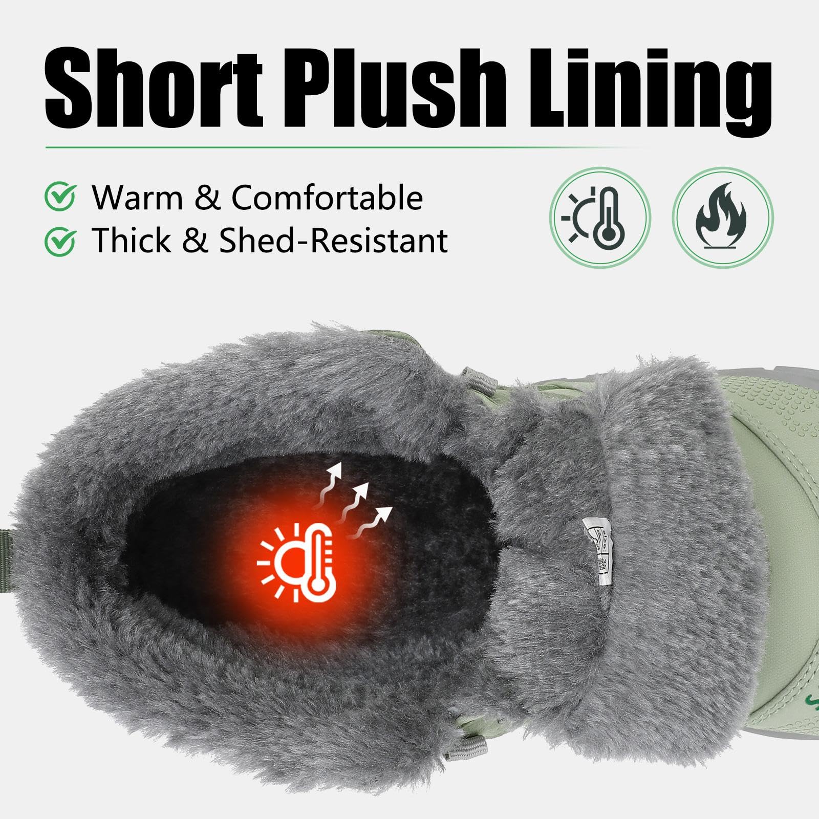 SAGUARO Barefoot Stivali Invernali Impermeabile Uomo Caldo Scarpe Inverno Donna Trekking Sneaker Outdoor Impermeabile