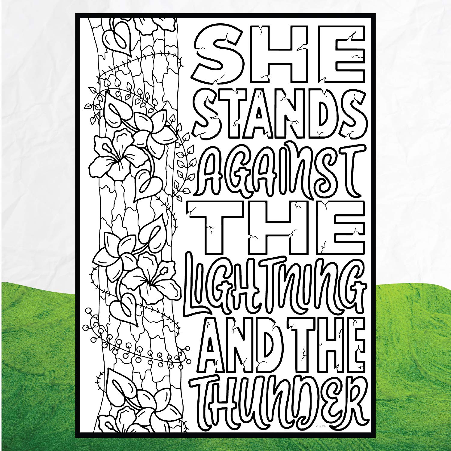 Coloring Broadway - ONCE ON THIS ISLAND inspired Coloring Postcards (Set of 4) "Why We Tell The Story" Collection, Broadway Musical Merchandise, Ideal Gift for a Broadway Theater Lover - Image 3