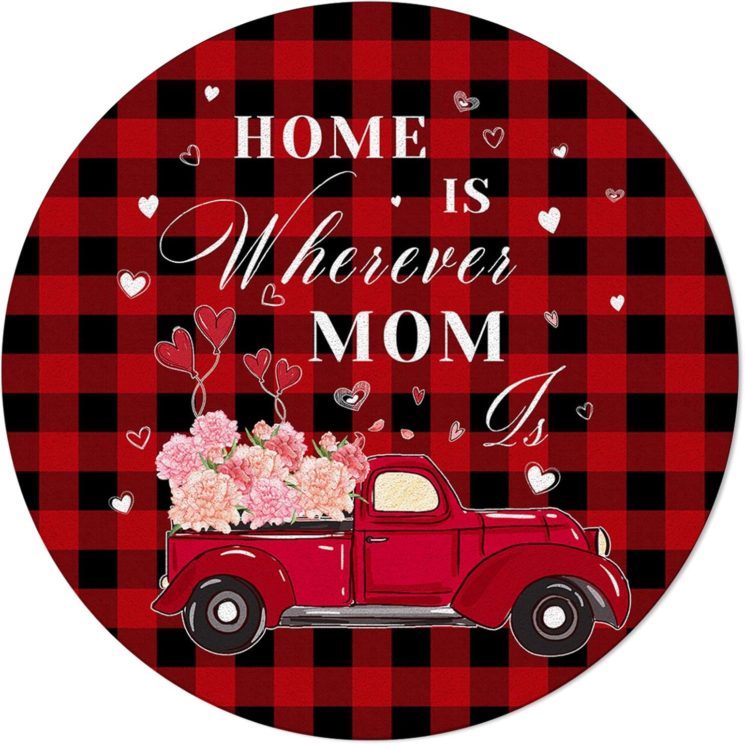 Round Area Rugs Mothers Day Super Soft Indoor StainProof