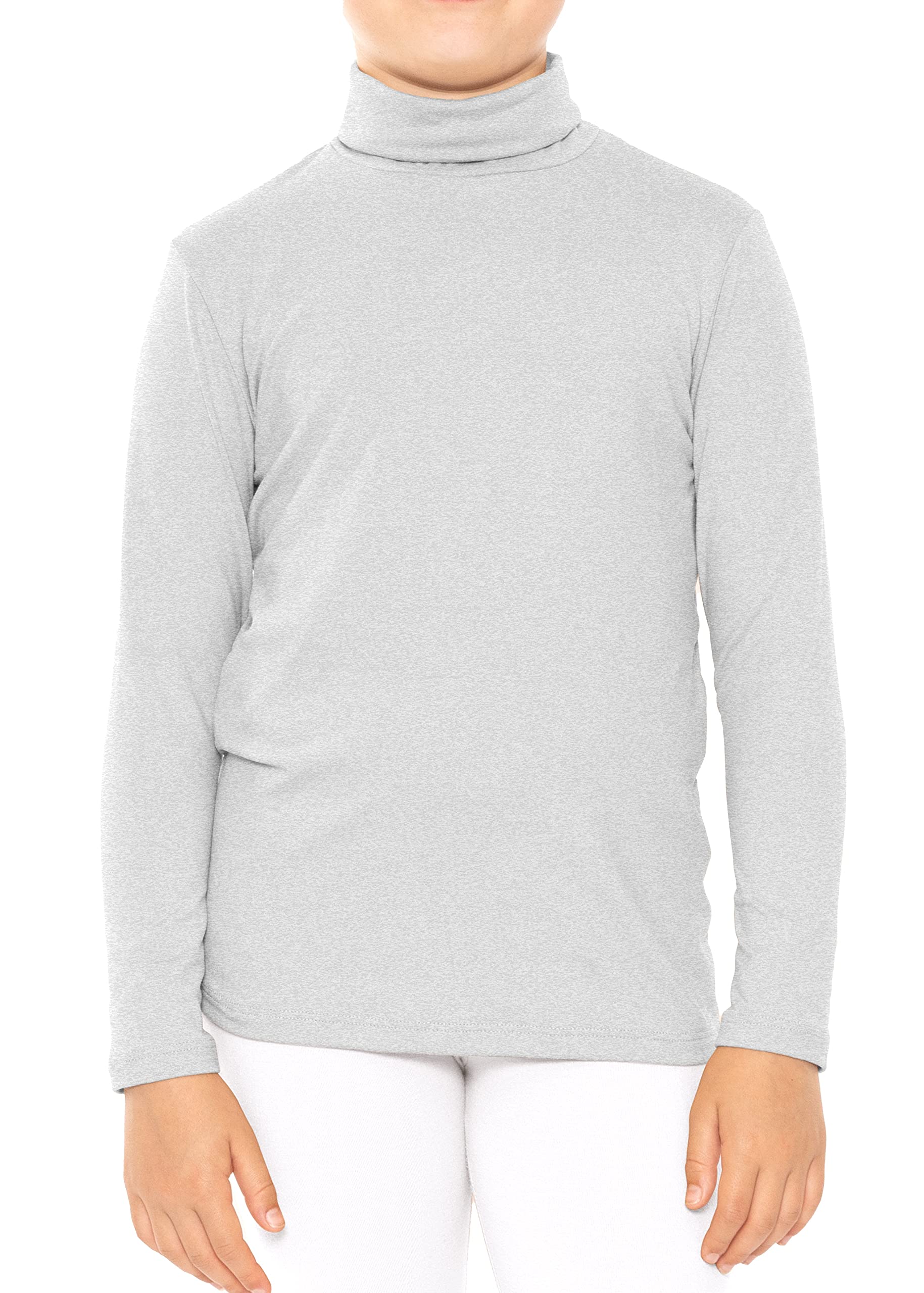 STRETCH IS COMFORT Girl's Oh So Soft Long Sleeve Turtleneck | Youth Size 2-16