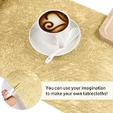 SWAWIS Nonwoven Table Runner Gold 30cmx20M - Birthday, Christmas, Wedding, Valentine's Day, Baptism & Festive Decoration - 5