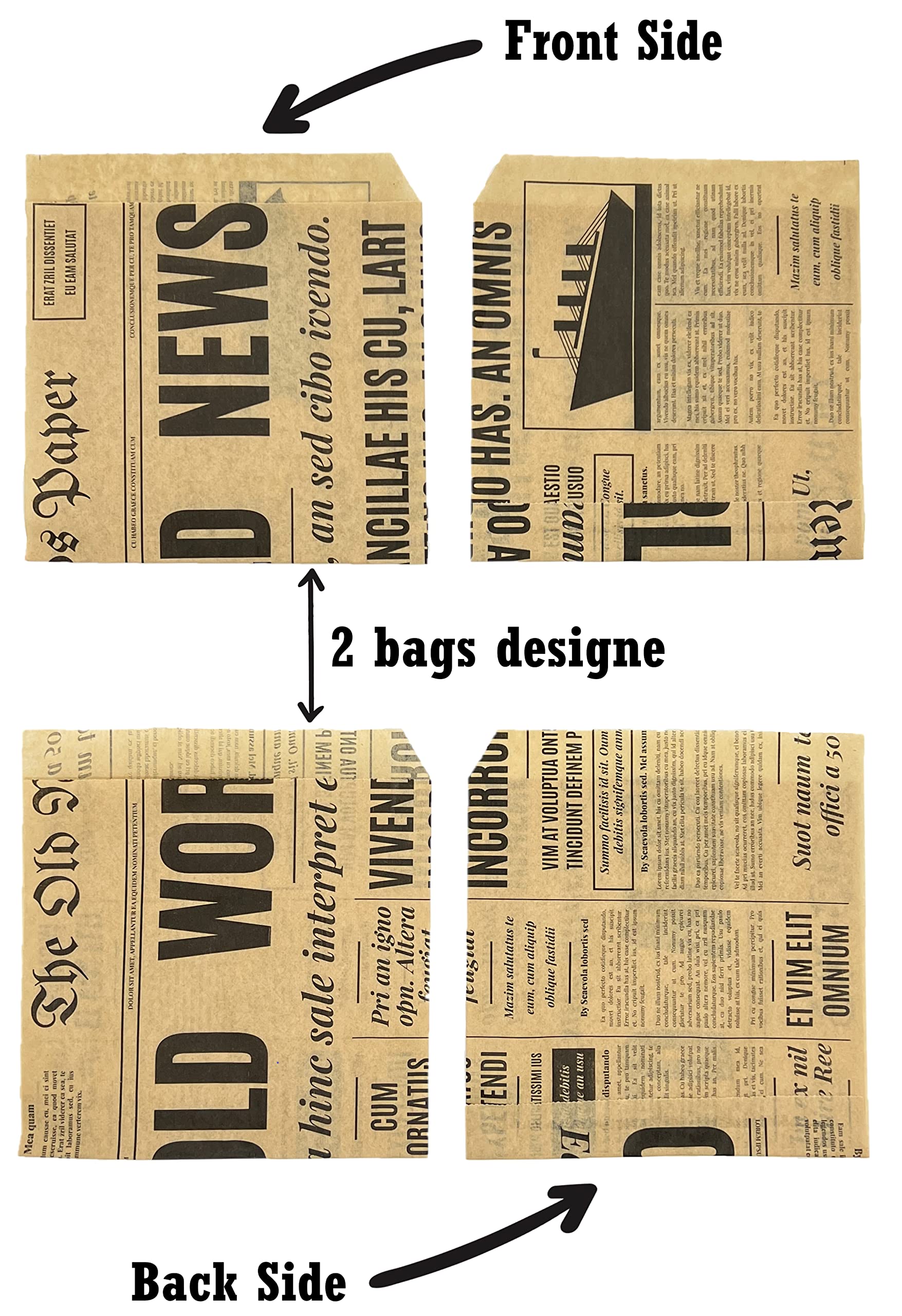 100 Sacchetti Kraft Per Snack 15x15cm - Per Hamburger, Panini E Confetti - Foto 10