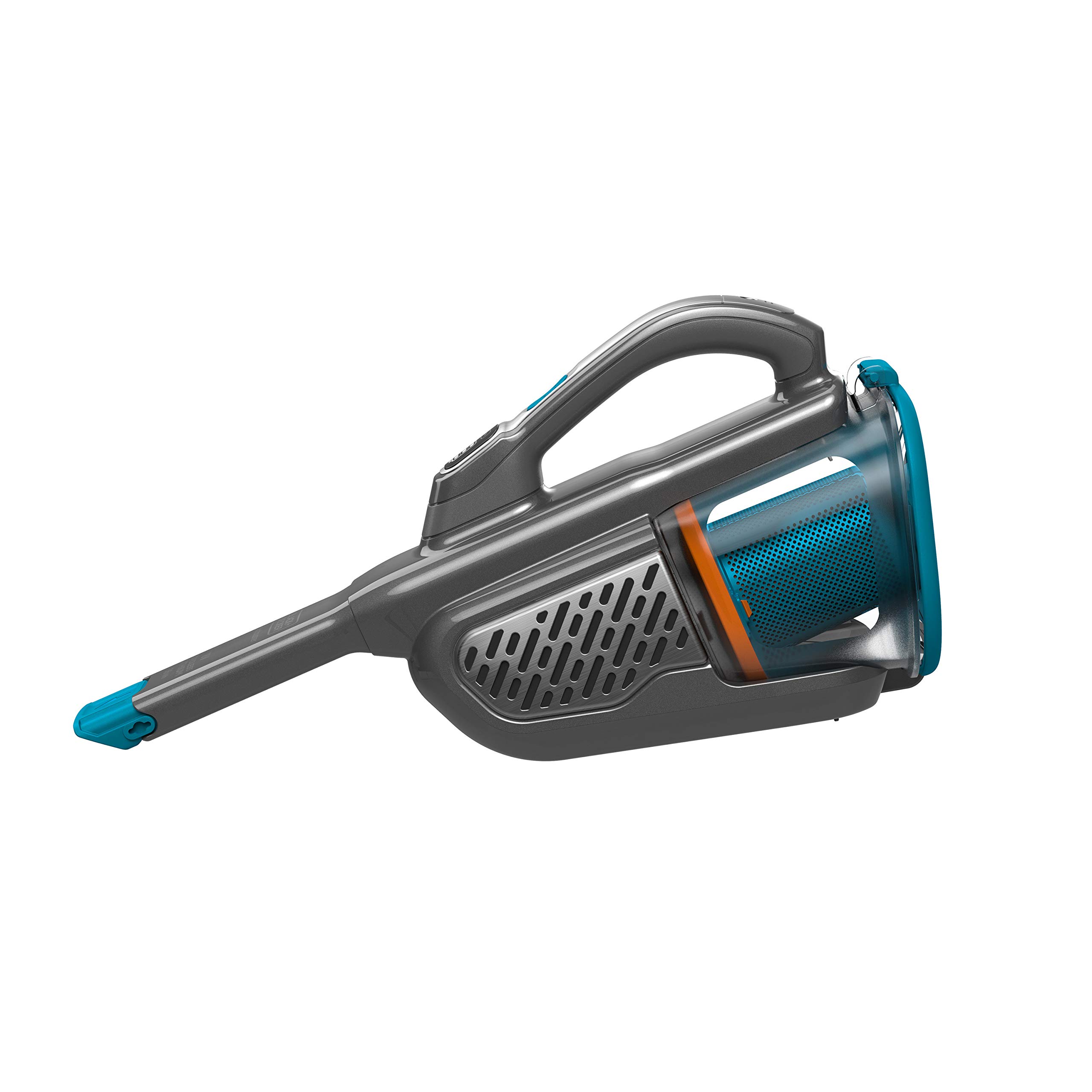 BLACK+DECKER Aspirateur de Table à Main sans Fil, 36W, Technologie cyclonique, 500 ML, 18V, BHHV520BF-QW Bleu/Argent/Titanium