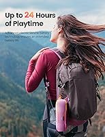 Vista 6 de ERKEI SEHN Altavoz Bluetooth, altavoces inalámbricos impermeables IPX7, luz intermitente, súper graves de 25 W, tiempo de reproducción de 24 horas