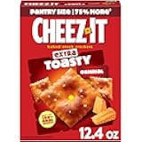 Cheese Crackers, Baked Snack Crackers, Lunch Snacks, Extra Toasty, 12.4oz Box (1 Box)