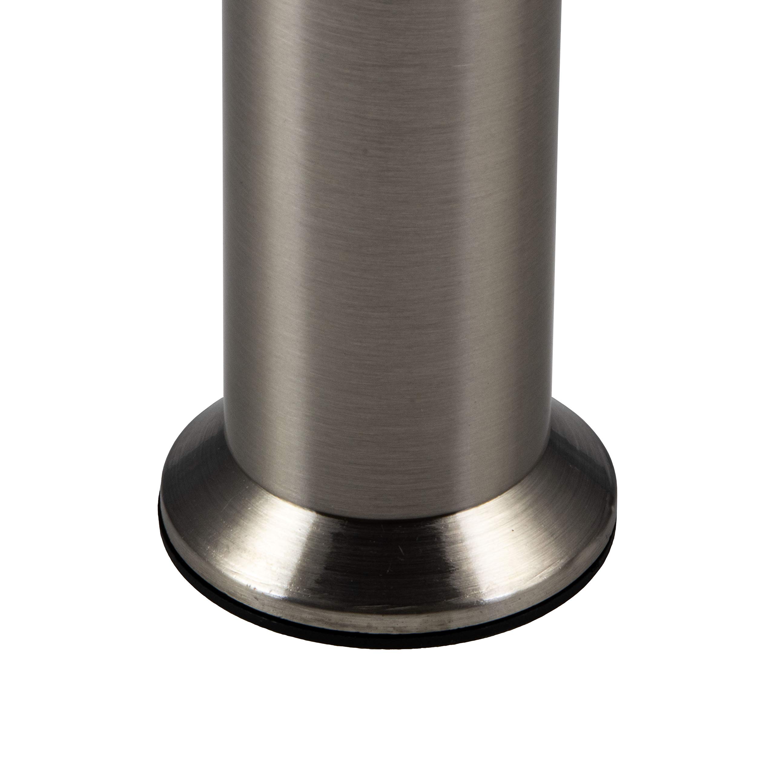 Gedotec Pies de Muebles Pies de Base Pies Ajustables Patas de la Mesa Altura Regulable con Apariencia De Acero Inoxidable Altura 85-200 mm Calidad de Marcas
