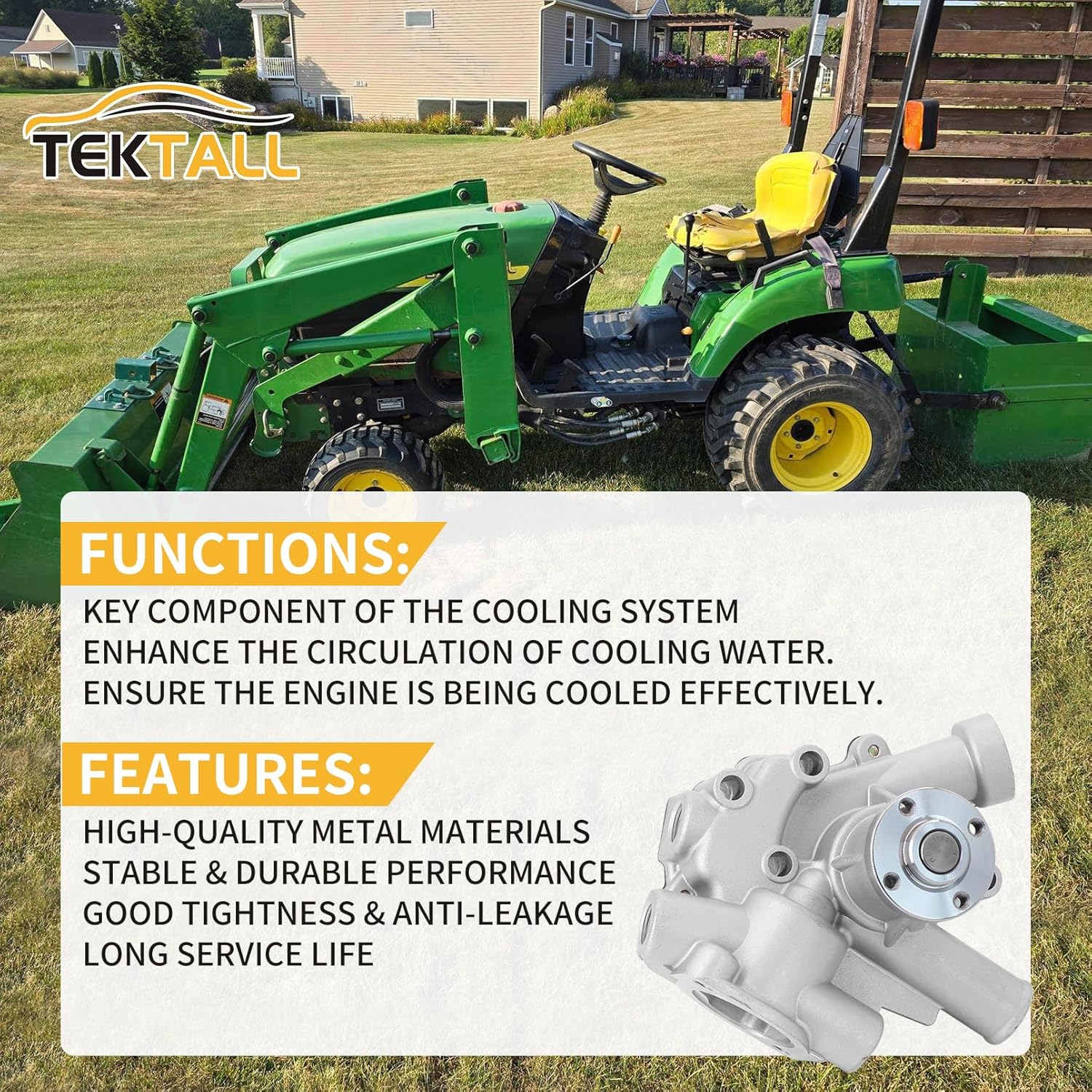 MIA880048 MIA885024 M87858 Water Pump Gasket Compatible with Jo-hn Deere 2210 4100 4110 455 670 F925 F932 F935