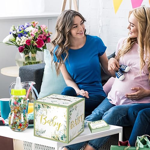 Miniatura 7 de Glenmal Juego de 52 piezas de regalo para juegos de baby shower, biberón grande para juego de ducha, adivina cuántos caramelos decoraciones para