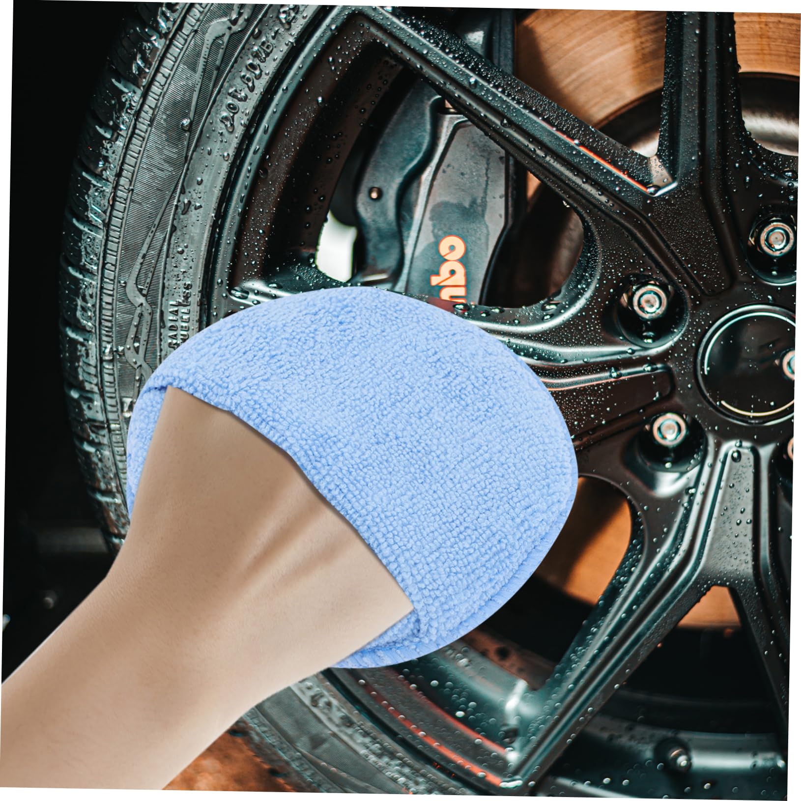 SHERCHPRY 18piezas Almohadillas De Aplicación De Cera De Microfibra Esponjas para Coche Lavables y Reutilizables Accesorios De Limpieza Automotriz