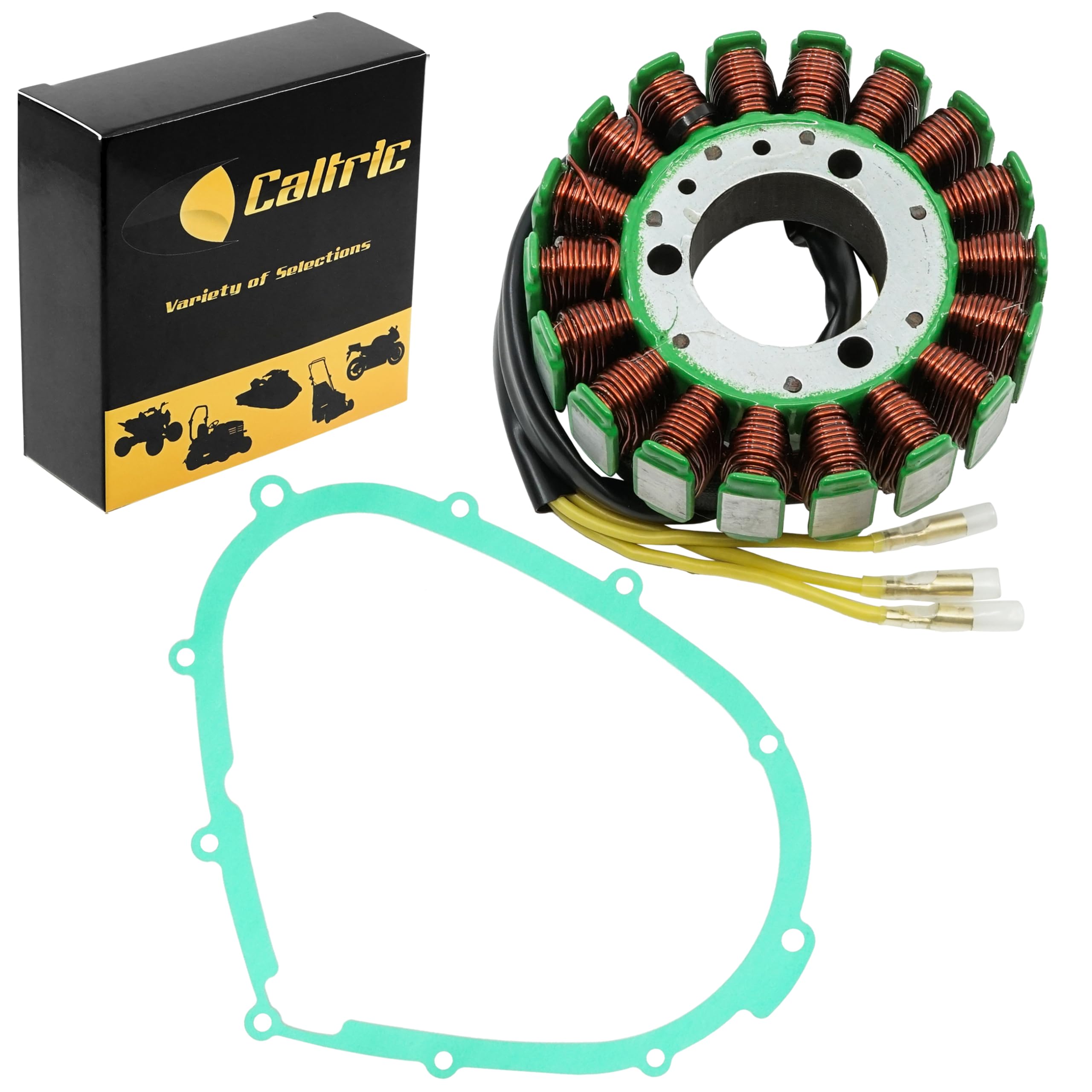 すずき Amazon.com: Caltric Stator and Gasket Compatible With Kawasaki 750