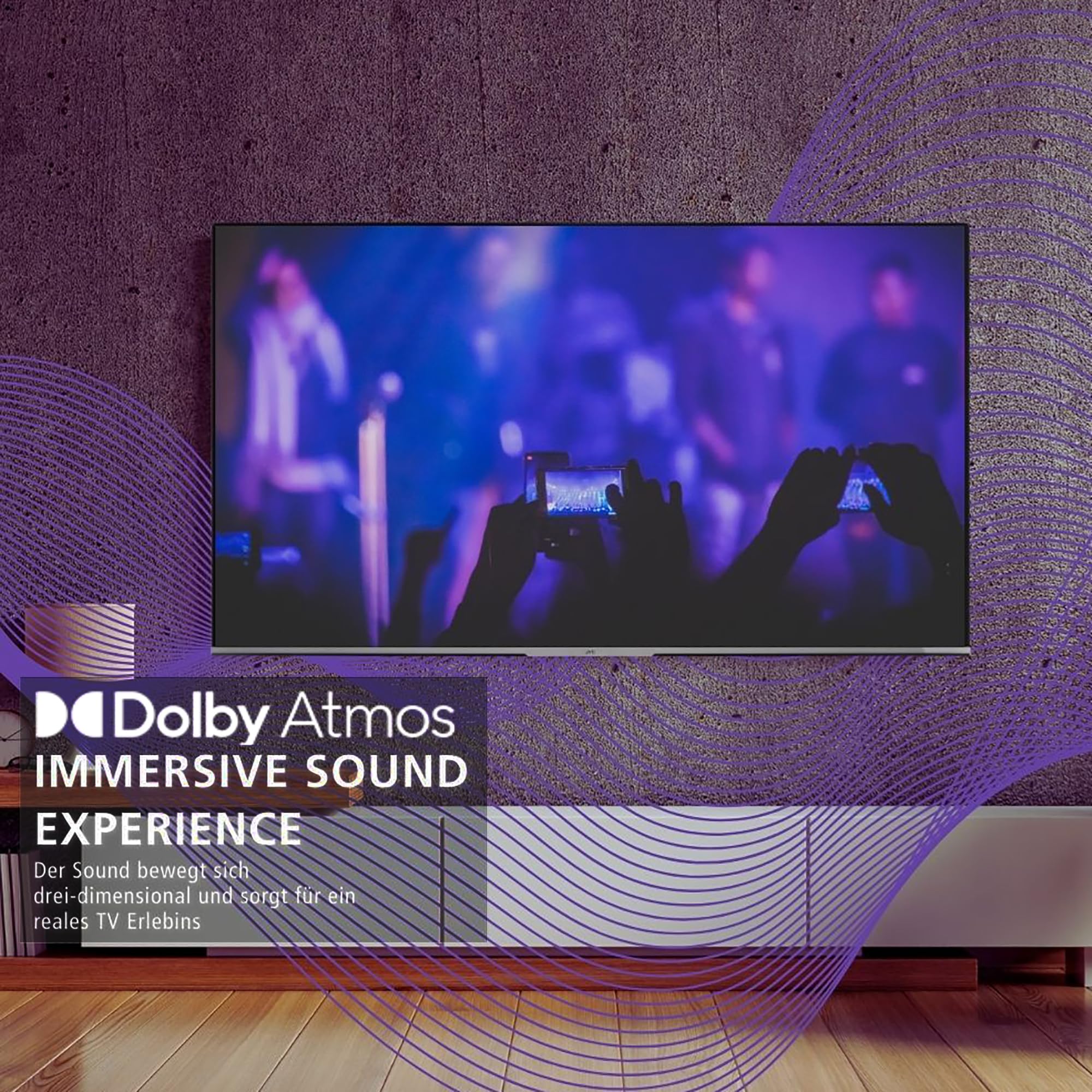 JVC TiVo LT-55VUQ3455 QLED Smart TV 55 pulgadas (4K UHD, HDR Dolby Vision, Dolby Atmos, Triple sintonizador, 6 meses HD+ incluido)
