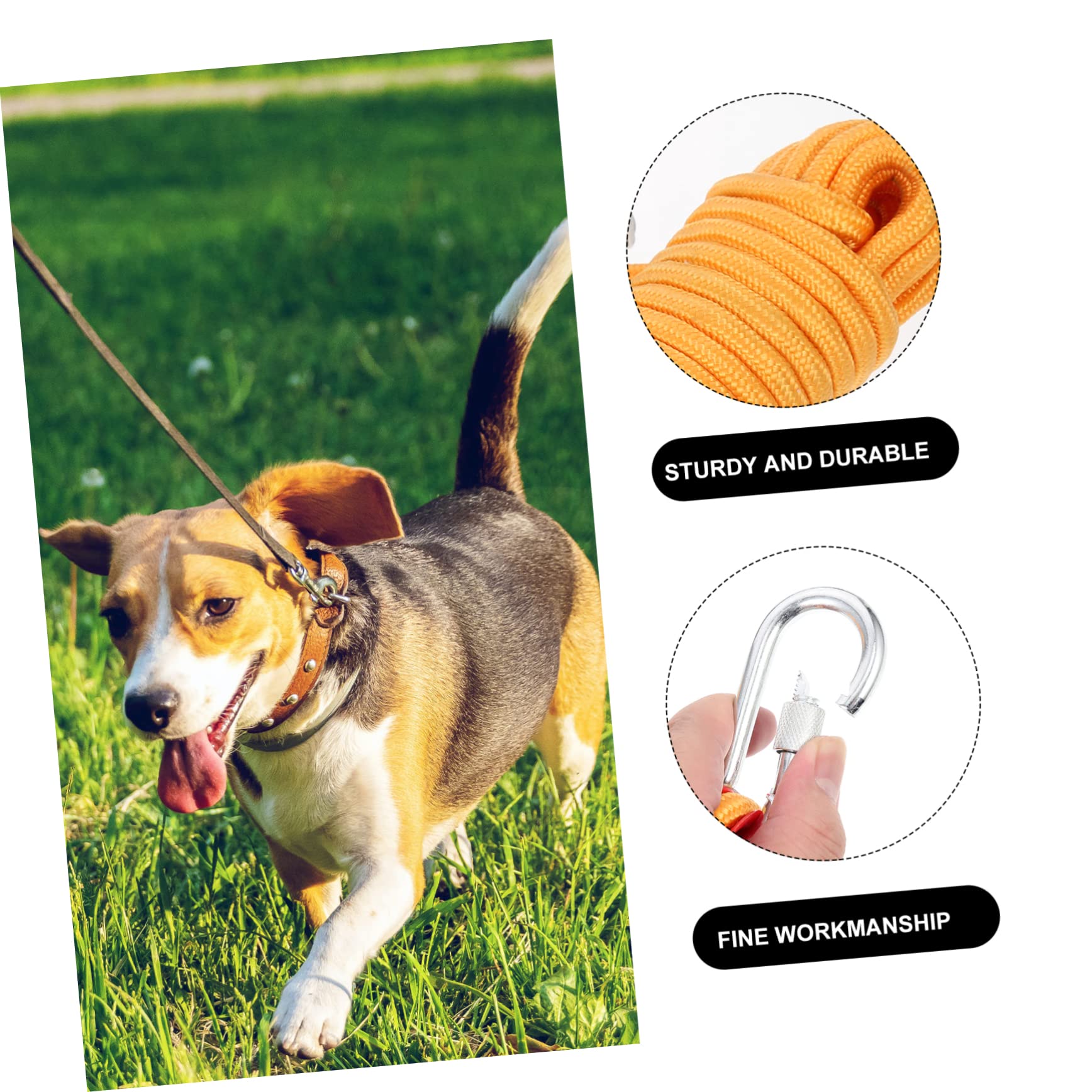 BESPORTBLE Cordel para Perros Correa Extensible Gancho para Mascotas Resistente y