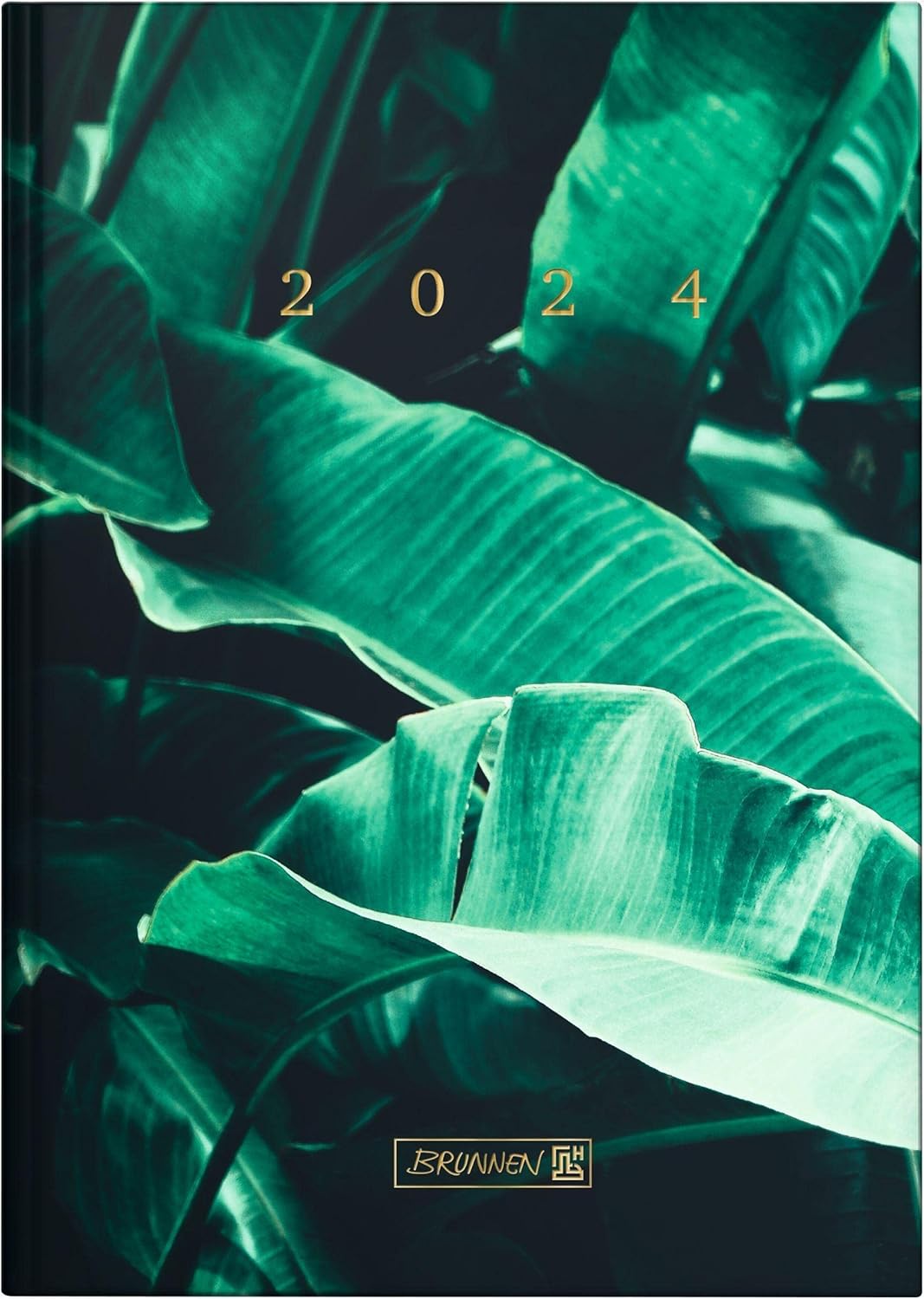 BRUNNEN Daily Calendar "Tropical Palm" Model 795 2024 1 Page = 1 Day Sheet Size 14.5 x 20.6 cm Colourful