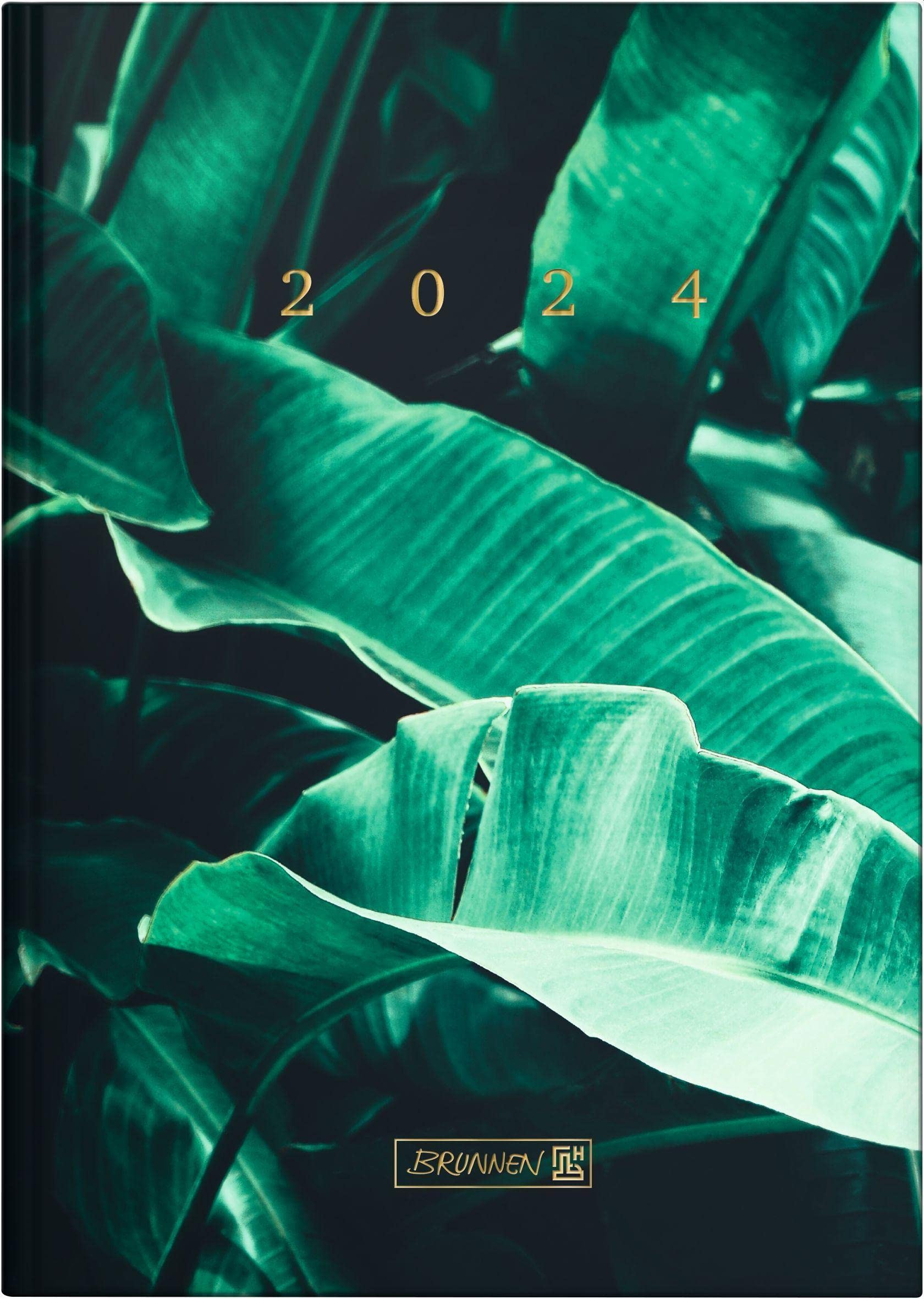 BRUNNEN Daily calendar "Tropical Palm" model 795 2024, 1 page = 1 day, sheet size 14.5 x 20.6 cm, multi-coloured