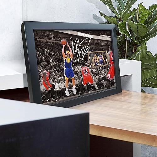 Miniatura 3 de sufenvera Firmado Klay Thompson Memorabilia - Colección de pósteres enmarcados con fotos, regalos para los fanáticos del baloncesto Golden State, 10