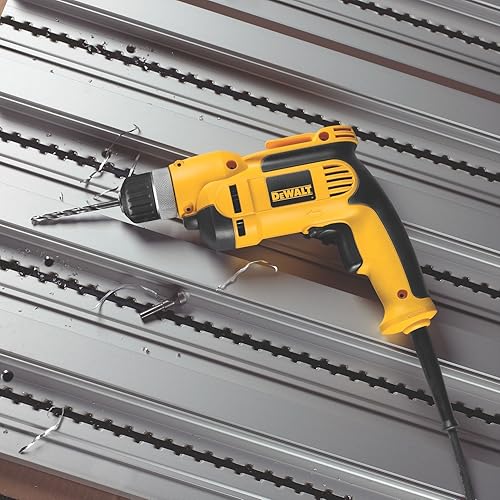 Miniatura 6 de Dewalt DWD110KR - Empuñadura de pistola de velocidad variable de 7 amperios, 0 a 2500 RPM, kit de taladro con cable de 38 pulgadas con mandril sin