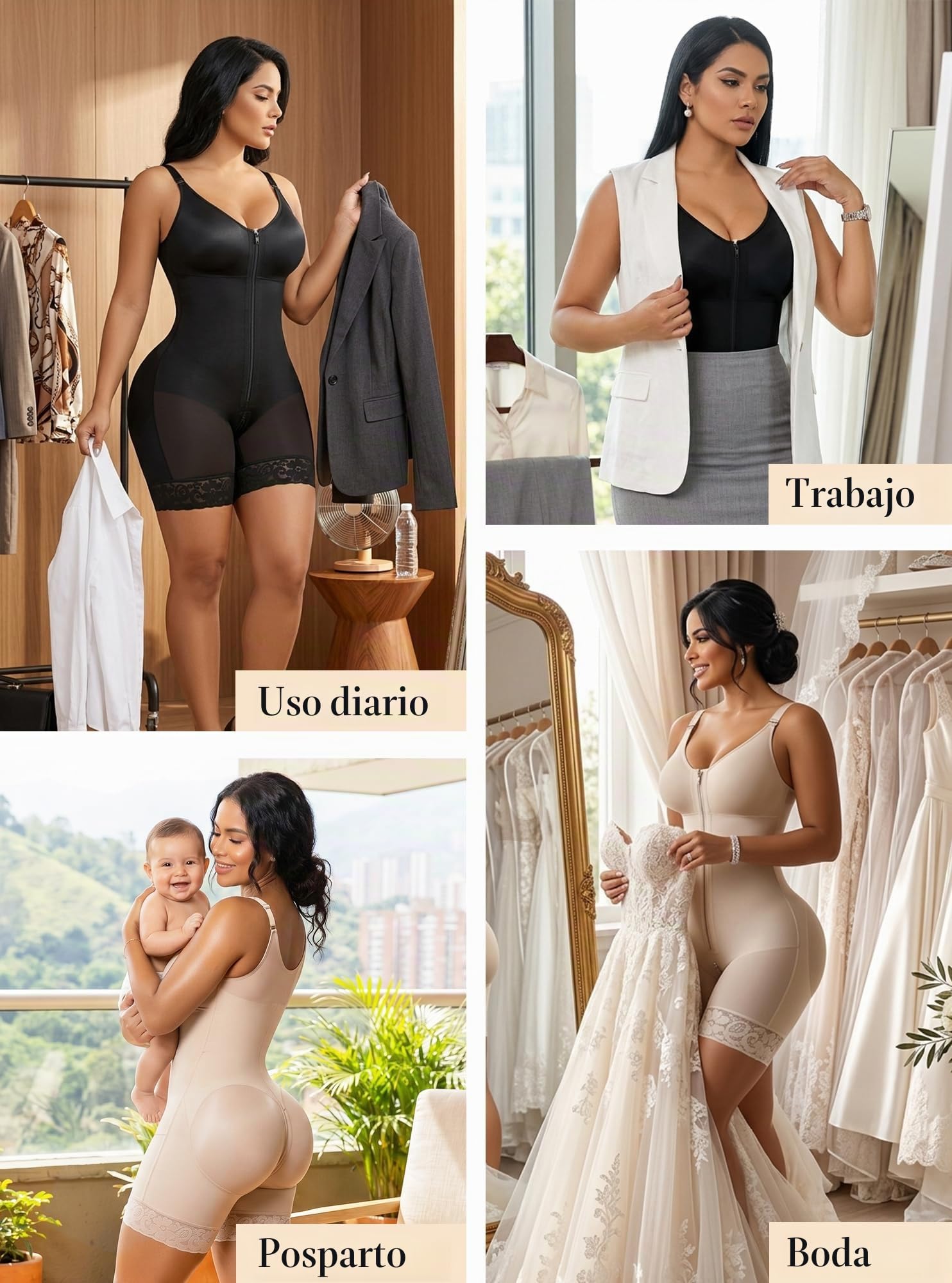 YIANNA Faja Colombiana Reductora Mujer Body Reductor Abdomen Postparto Moldeador Fajas Reductoras Shapewear Postquirurgica