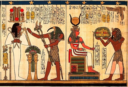 Ancient Egyptian Mural Backdrop Egyptian Papyrus Antique Hieroglyphs Photography Background Painting Egypt History Religion Culture Backdrops Portrait Photo Booth Shoot Studio Props Vinyl 7x5ft