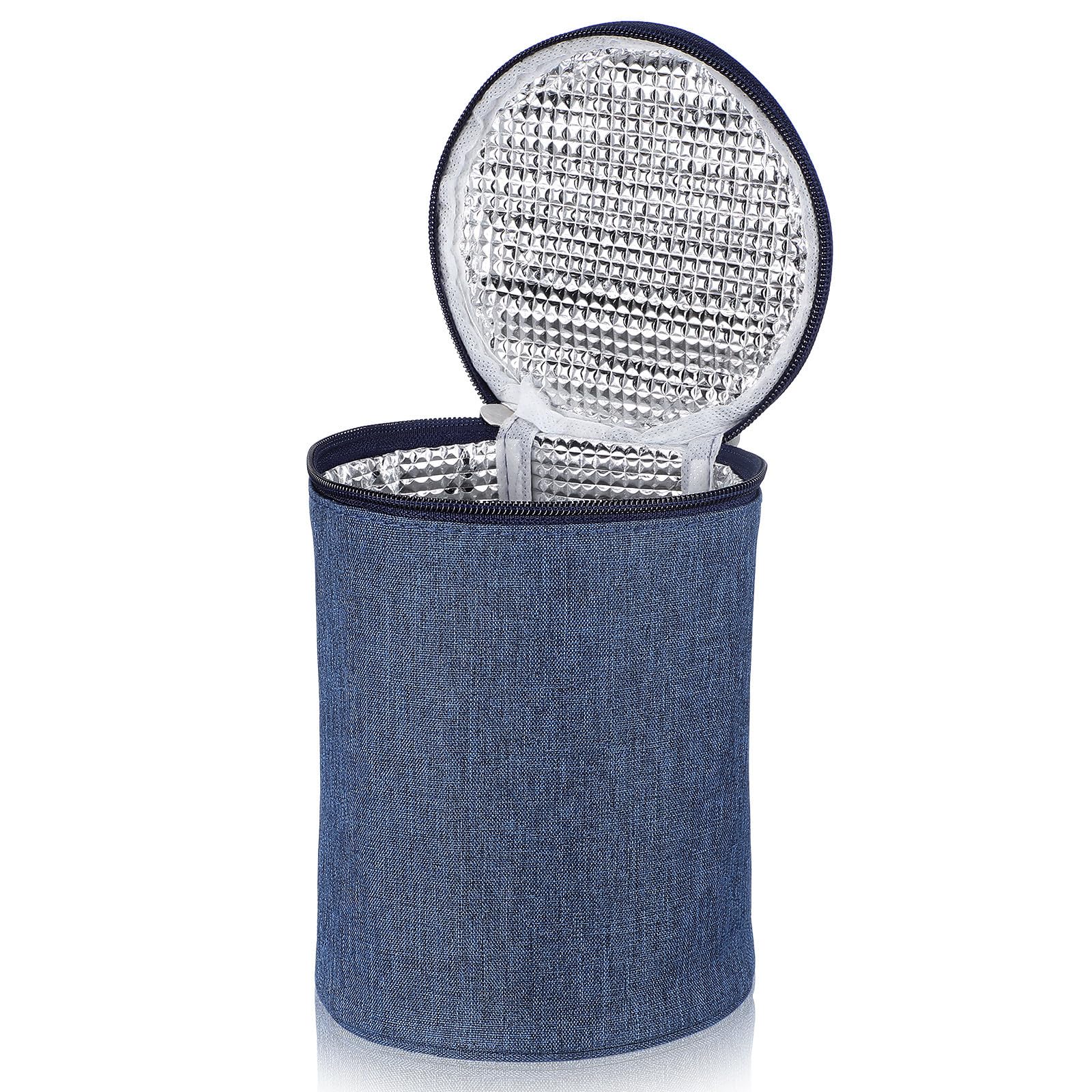 Alasum Bolsa Térmica Portátil para Taza de Desayuno y Sopa, Aislamiento Térmico Material de Lona y Aluminio, Adecuado para Picnic al Aire Libre y Uso en Casa