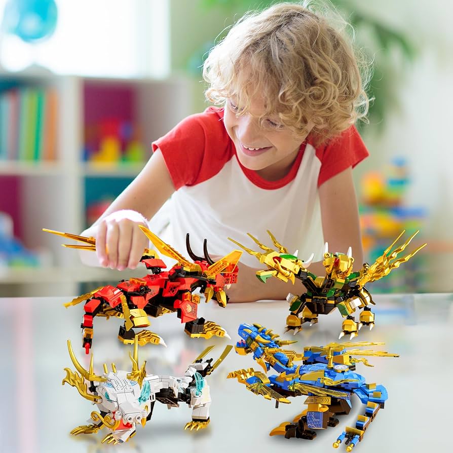 Amazon.com: Elemental Dragon 2 in 1 Transformable Ninja Mech