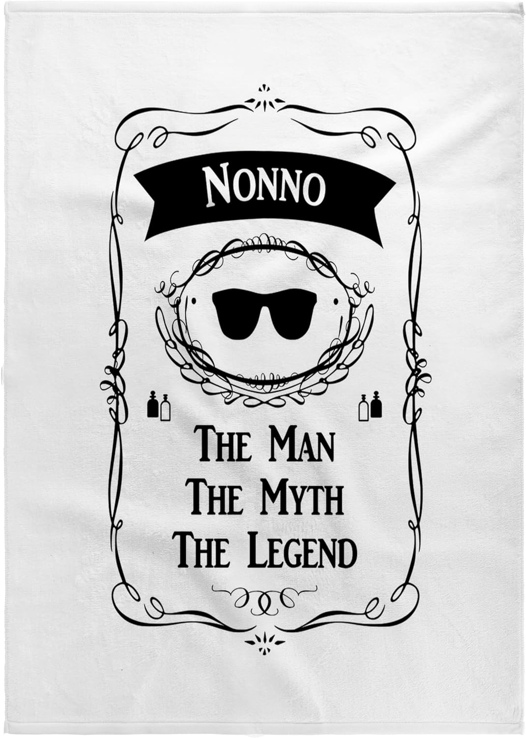3dRose Nonno The Man The Myth The Legend Funny - Word for Grandpa in Italian 22x30 Bath Hand Pool Towel