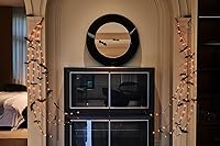 Vista 1 de LITBLOOM Guirnalda de Halloween con luces de 6 pies, 80 luces de hadas naranjas y blancas cálidas, guirnalda negra iluminada, funciona