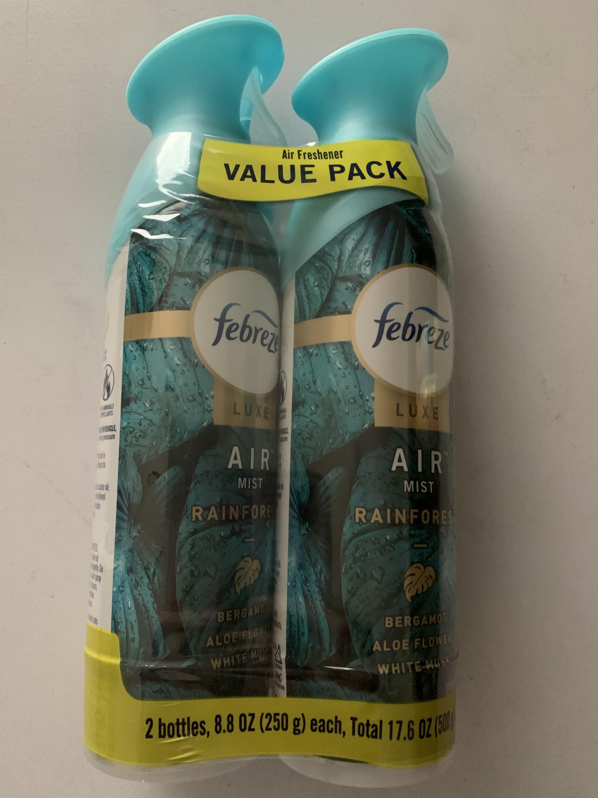 Febreze LUXE Air Mist Odor-Fighting Air Freshener Mist Rainforest