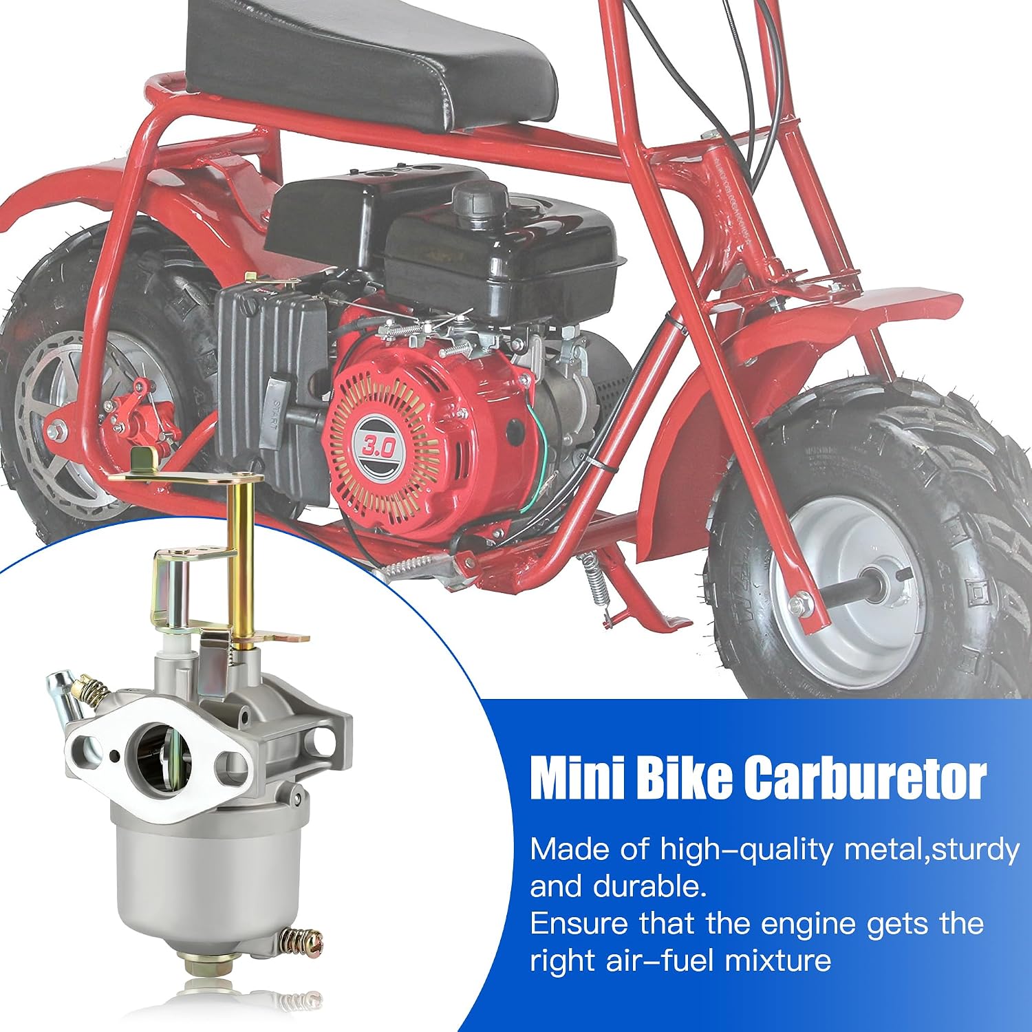 YOXUFA Carburetor for Predator 79cc 97cc 100cc Engine Coleman CT100U CC100X SK100 Mini Bike Go Kart Powermate Edger 152F 154F 156F Sportsman GEN1100 GEN2000 Generator Pump Water Parts