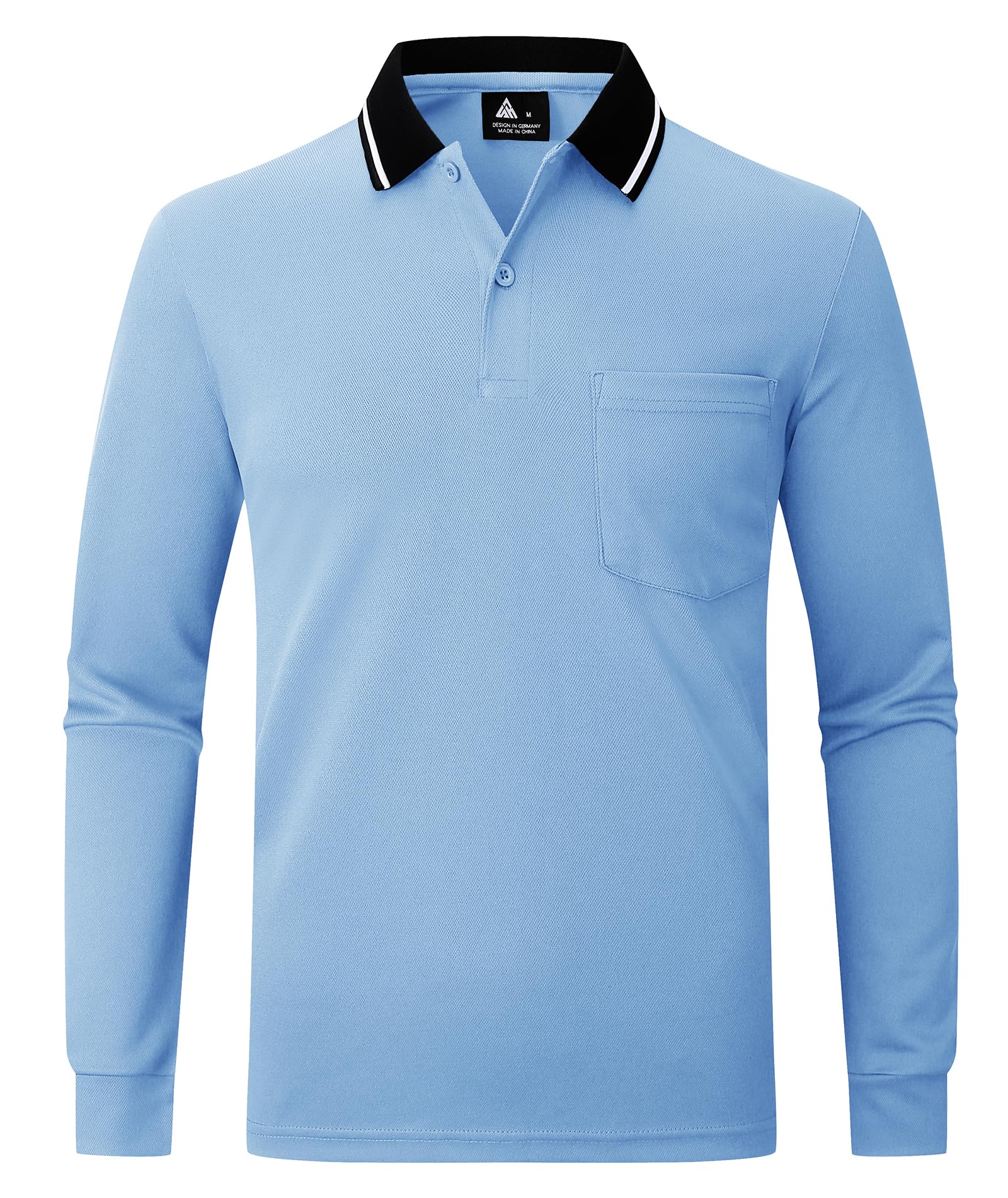 SwissWell Lot de 3 Polo Homme Manches Longues Respirant et Léger Golf T-Shirt Business Casual