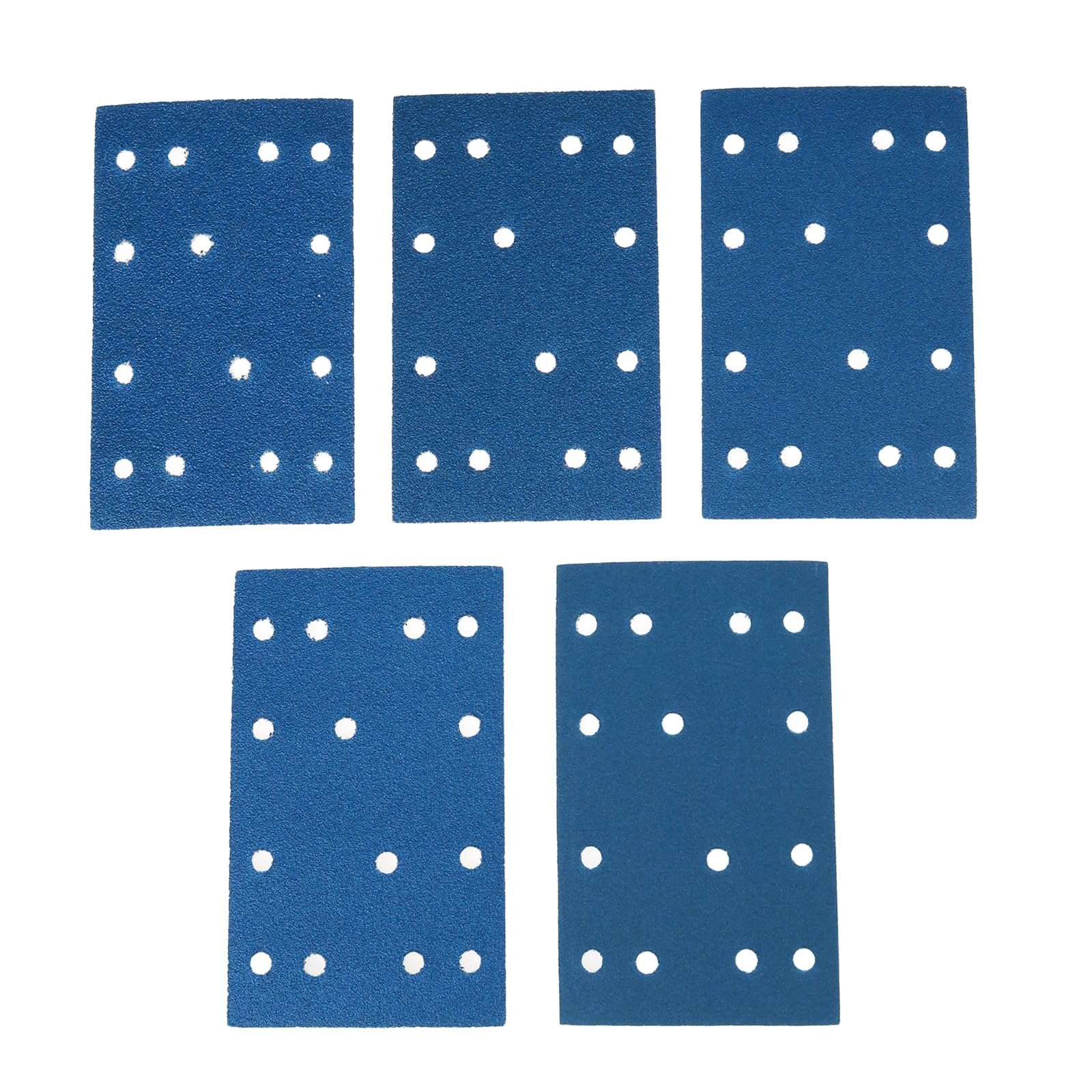 Briny River Blue 50Pcs 80X133mm Waterproof Sanding Sheets 60 80 100 120 180 Grit Compatible With Festool