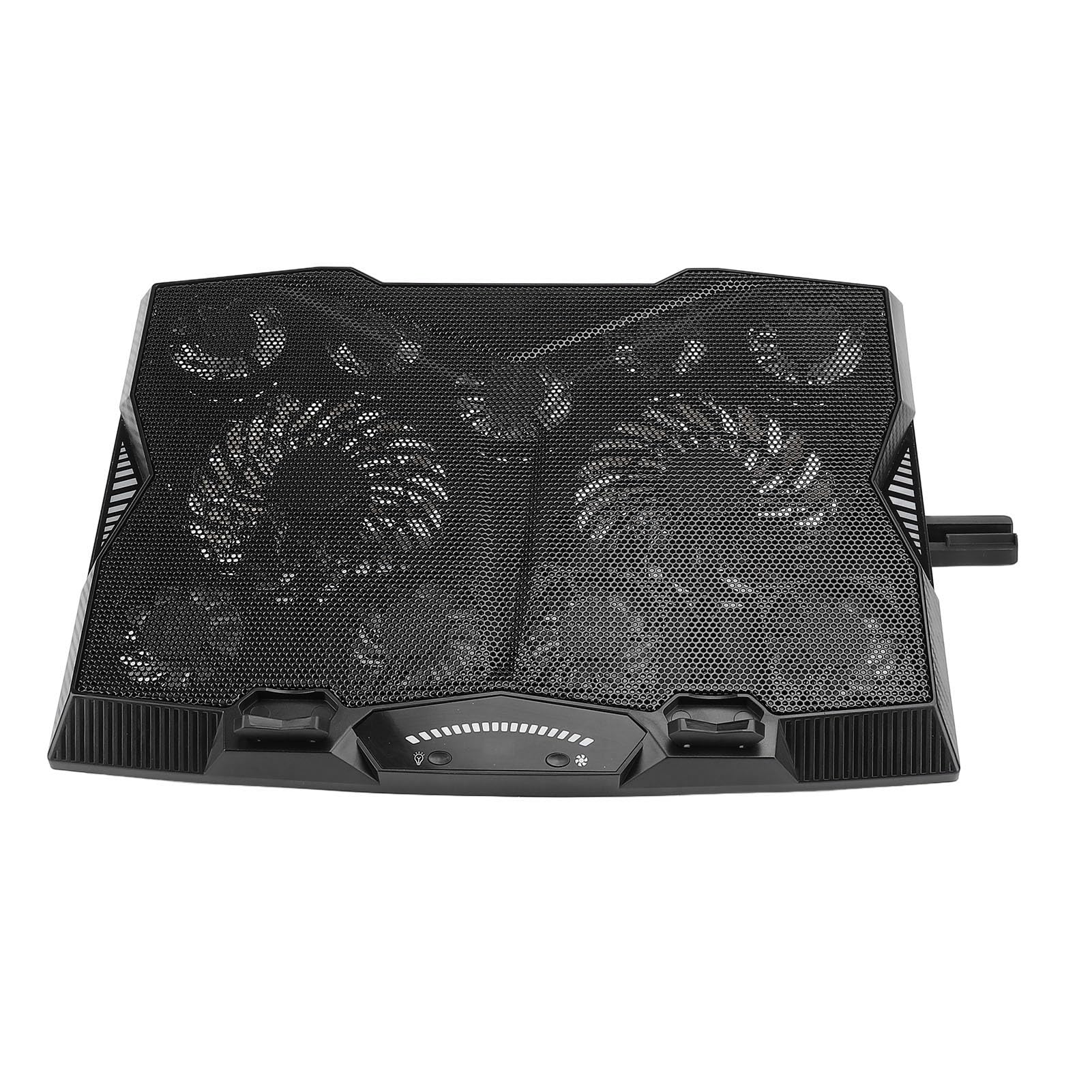 Supporto di raffreddamento per laptop, regolazione multi-angolo, 3400 giri/min, 5 livelli di altezza, 11 ventole, pad di raffreddamento per notebook con controllo della velocità