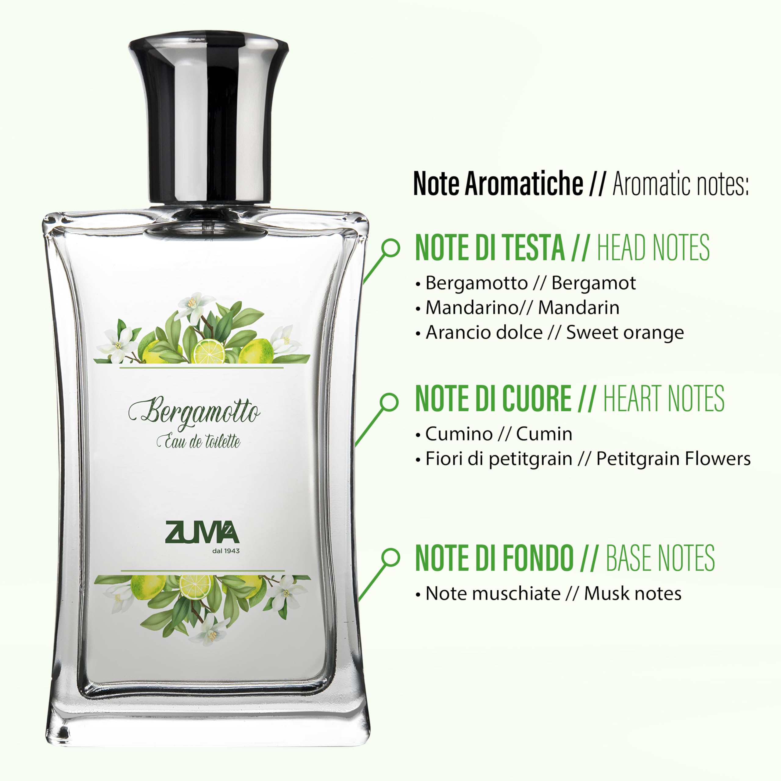 Eau de Toilette Bergamotto ZUMA w różnych formatach - rozpylić 100 ml