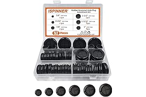 6 Size Rubber Plugs, Including 1 Inch Rubber Grommets