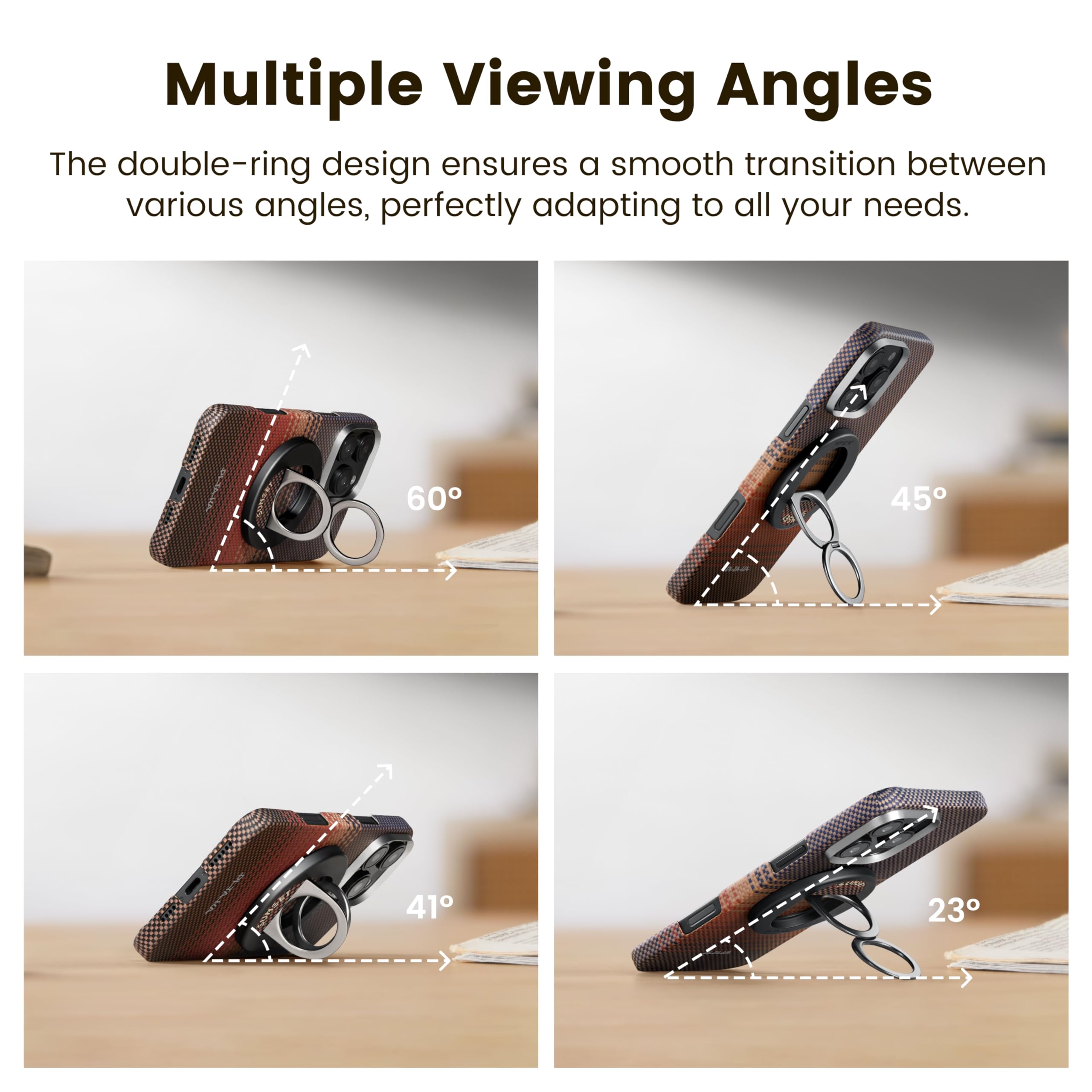 【PITAKA】 ムーンライズiPhone15Pro用ケースmagsafeリング Amazon.com: PITAKA MagSafe Phone Grip, 360 Degree Rotation