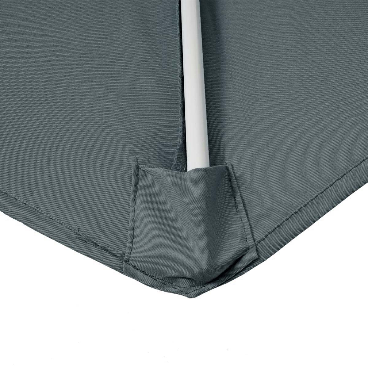 Mendler Aluminiowy półokrągły parasol, UV 50+.