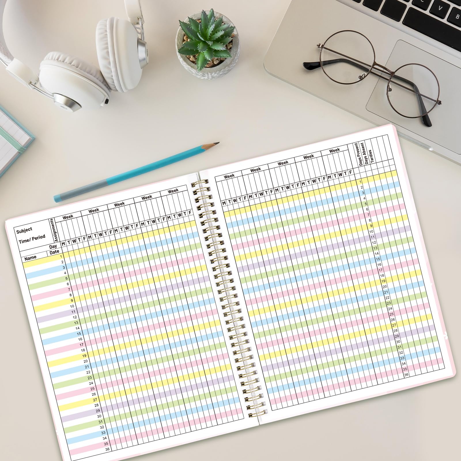 Teacher Record Book - Grade Book for Teachers -9 Teacher Record Book - Grade Book for Teachers -9
