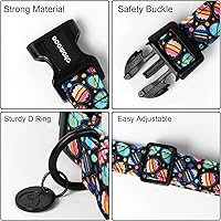 Vista 59 de DOGWONG Collar de perro de San Valentín, collar de perro con estampado de corazones para perros grandes, lindos collares de primavera, hembra