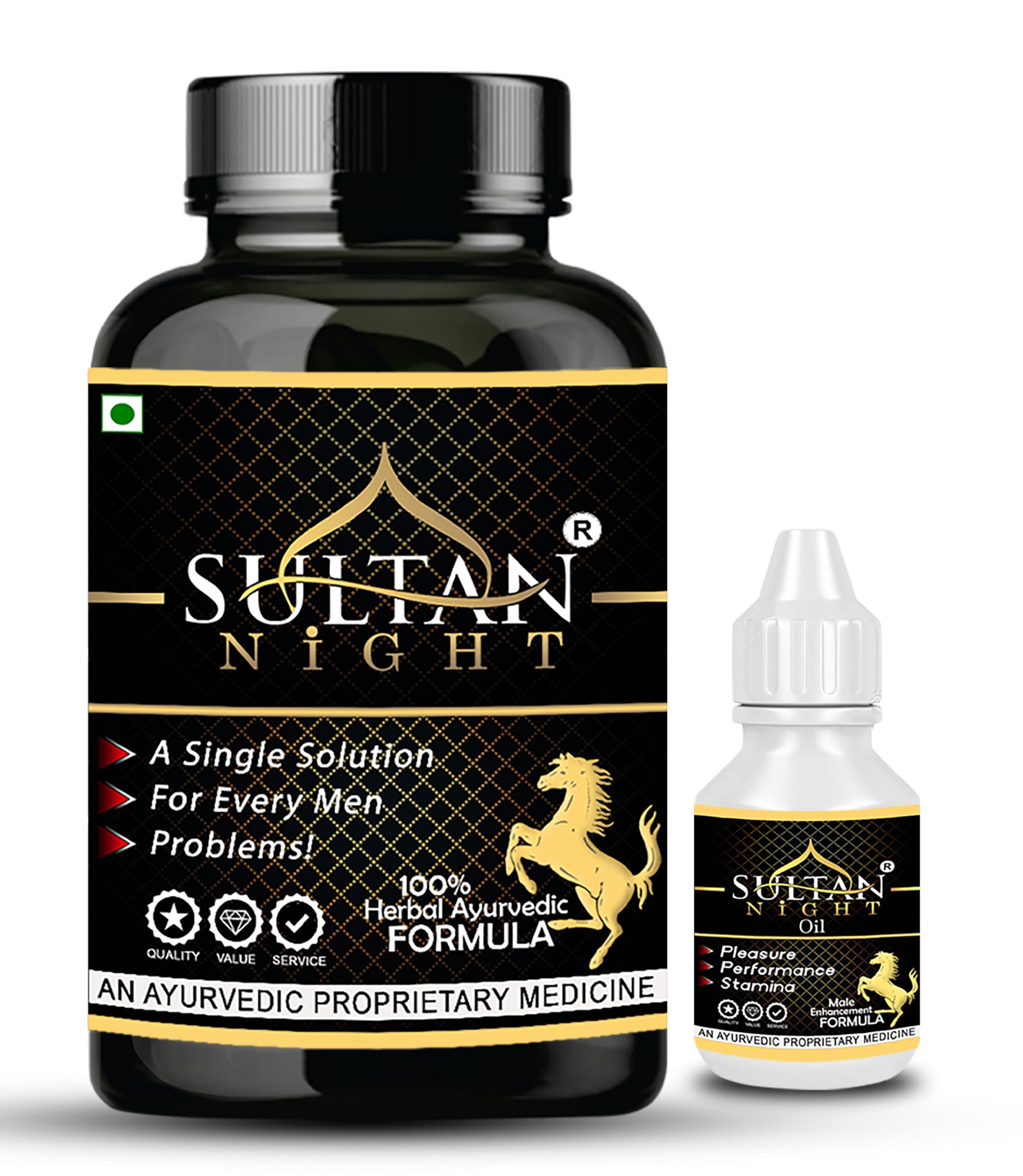 Sultan Night Capsules & Free Oil for Stamina & Energy Boost | Ayurvedic Capsule | Shudh Shilajit, Shatavari, Safed Musli, Ashwagandha, Kesar/saffron (30 Cap & Oil. Pack of 1) (B0D4J4HMTF) Amazon Price History, Amazon Price Tracker