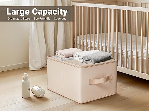 Miniatura 2 de Contenedores de almacenamiento, cestas de almacenamiento de tela de satén para estantes, 11.5 pulgadas de largo x 8.75 pulgadas de ancho x 6.5