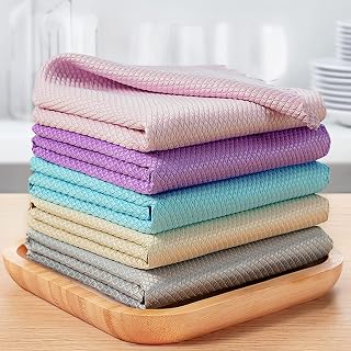 Shiny Wipes Cleaning Cloths, Nanoscale Shiny Wipes Microfiber Cleaning Cloths Reusable Lint Free Fish Scale Cloth, Streak Free Miracle Cleaning Cloth for Window Mirror Glass Car (9.8*9.8in, 20 Pcs)