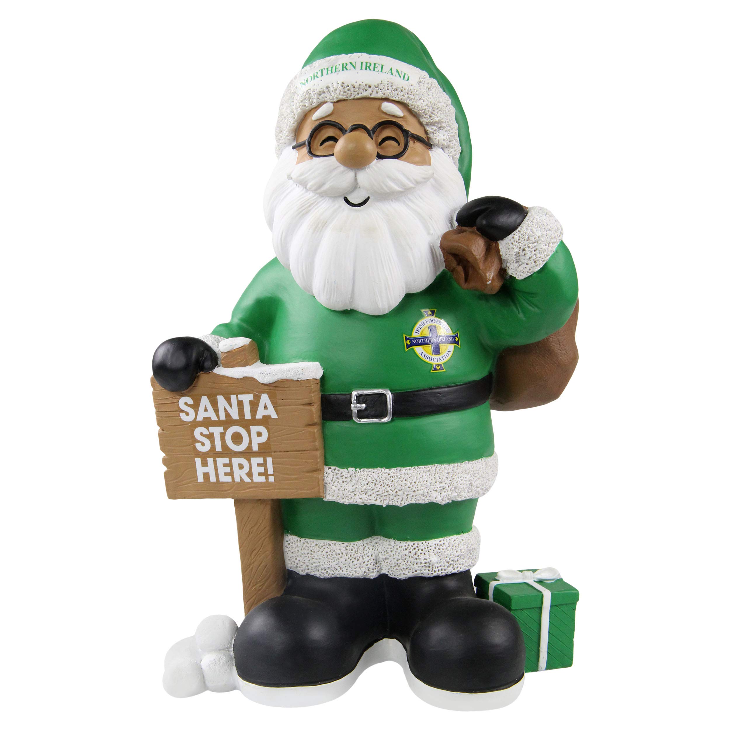 FOCO NORTHERN IRELAND IFA FC 10 INCH RESIN HIGH END SANTA WH