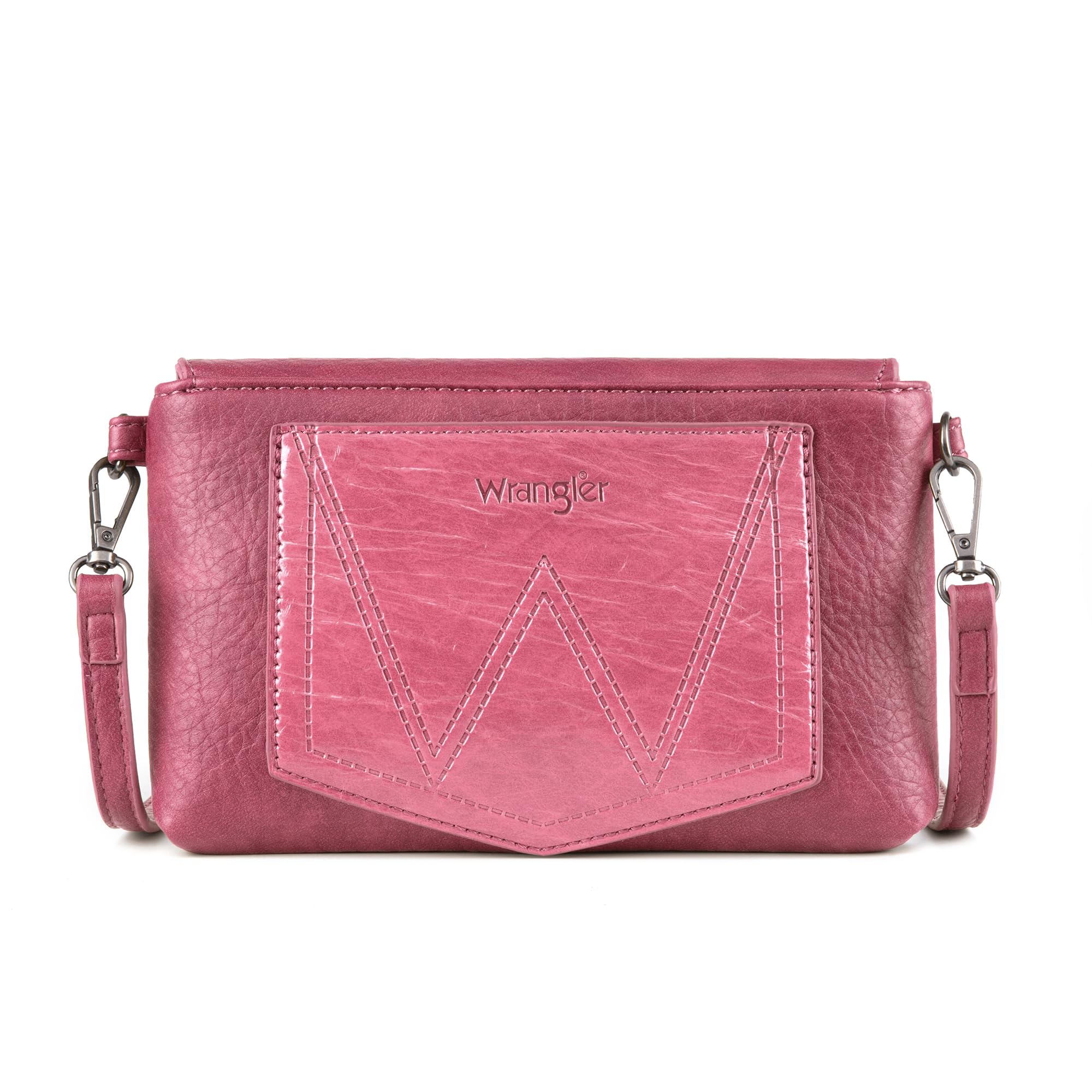 Wrangler Crossbody Small Purse for Women Wristlet Fringe Bag Western Purse